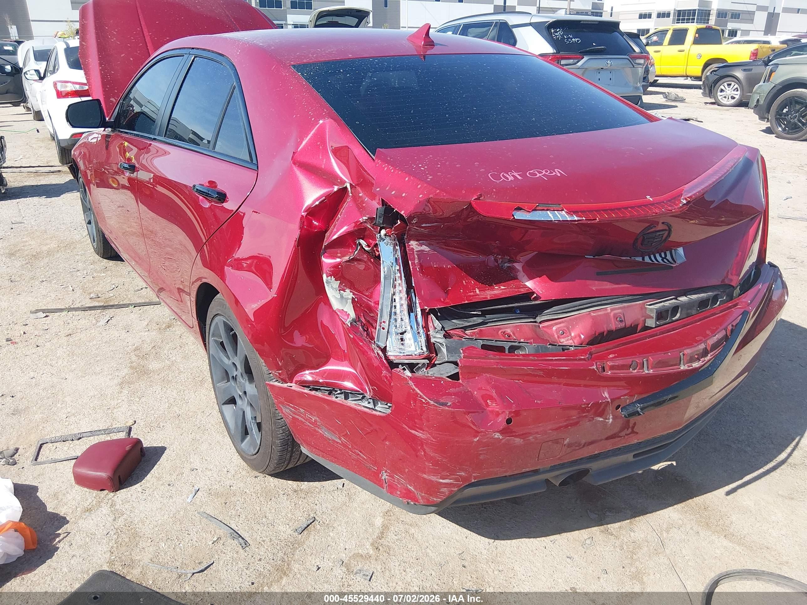 2013 Cadillac Ats Luxury Red vin: 1G6AB5RA2D0136825