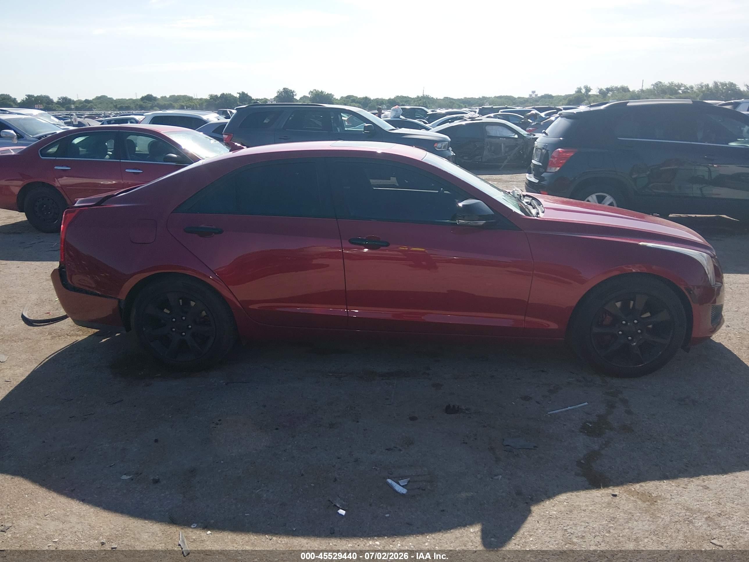 2013 Cadillac Ats Luxury Red vin: 1G6AB5RA2D0136825