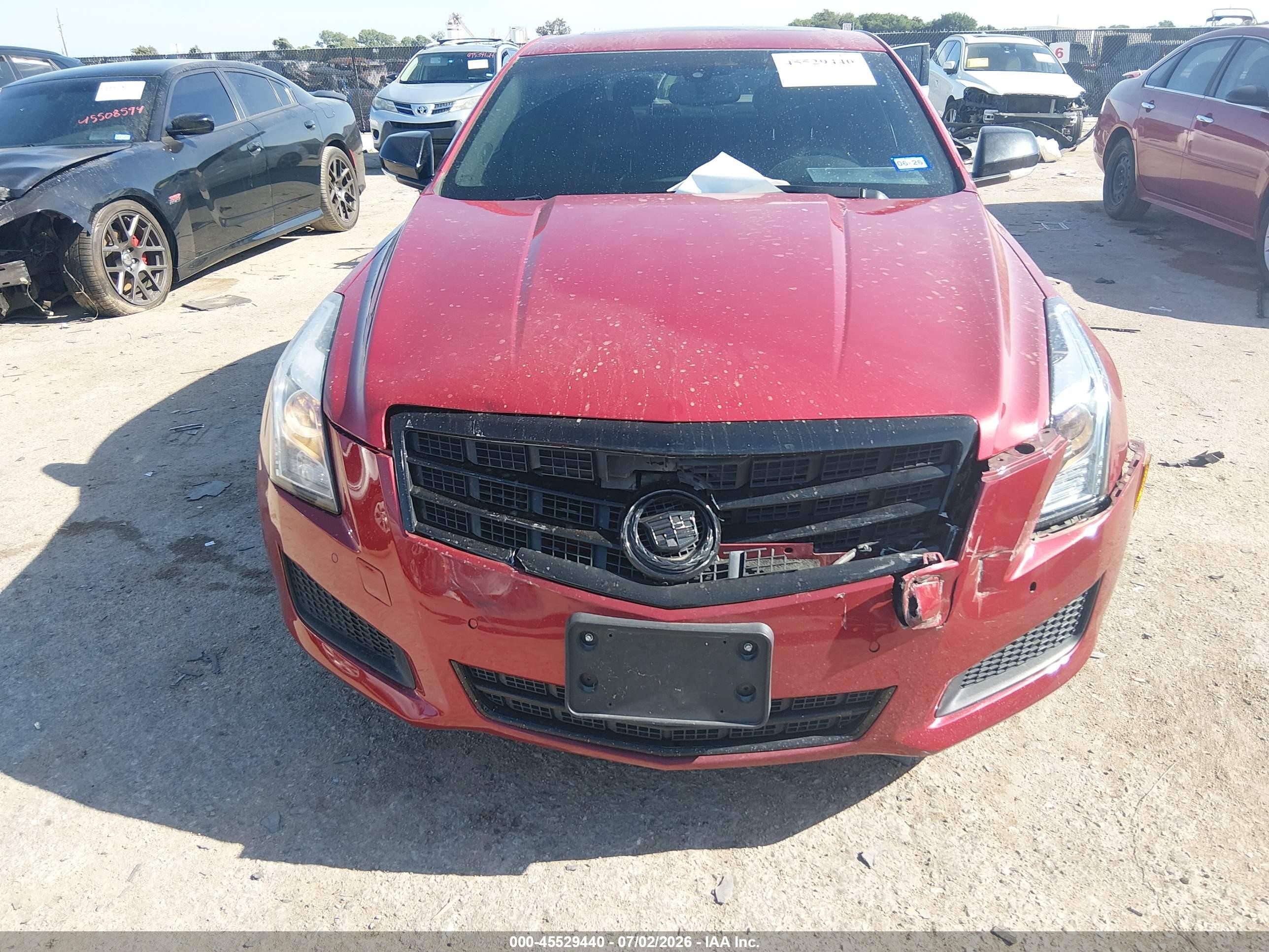 2013 Cadillac Ats Luxury Red vin: 1G6AB5RA2D0136825