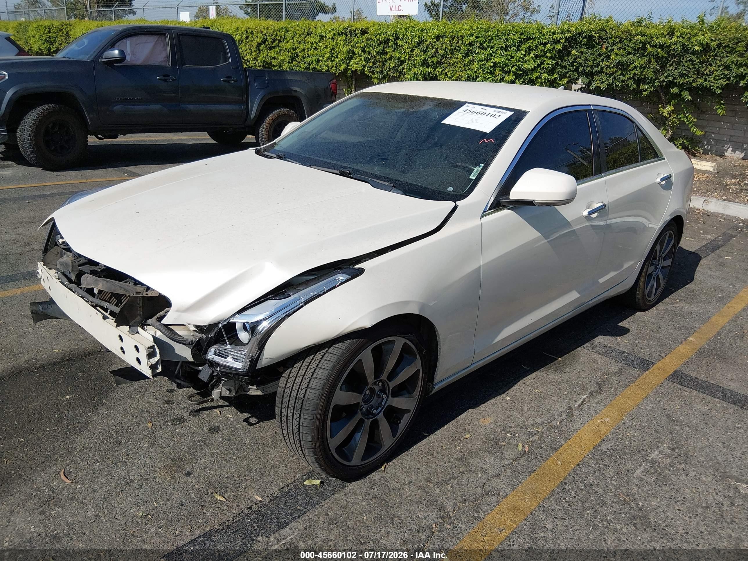2014 Cadillac Ats Luxury White vin: 1G6AB5RA2E0161273