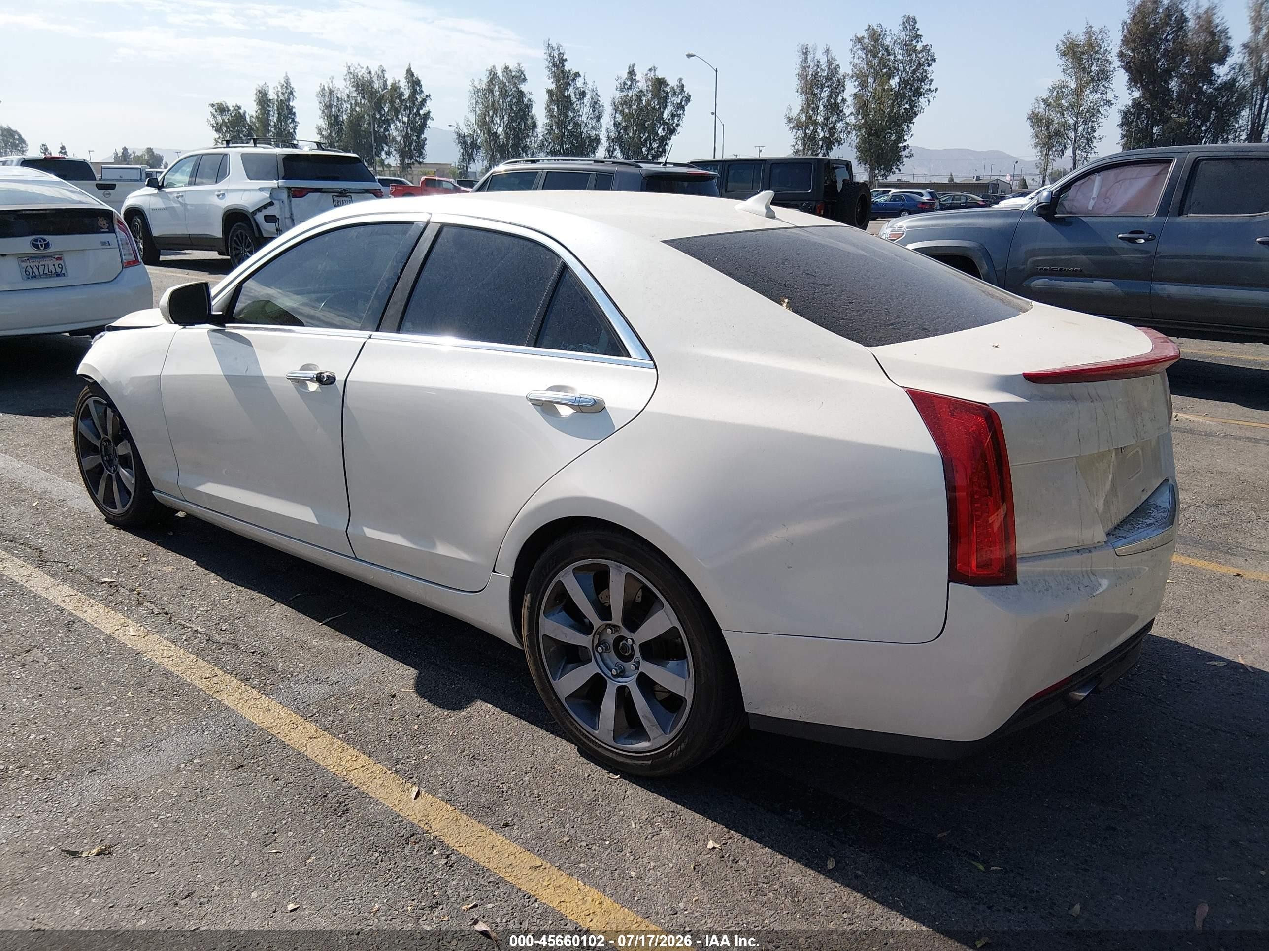 2014 Cadillac Ats Luxury White vin: 1G6AB5RA2E0161273