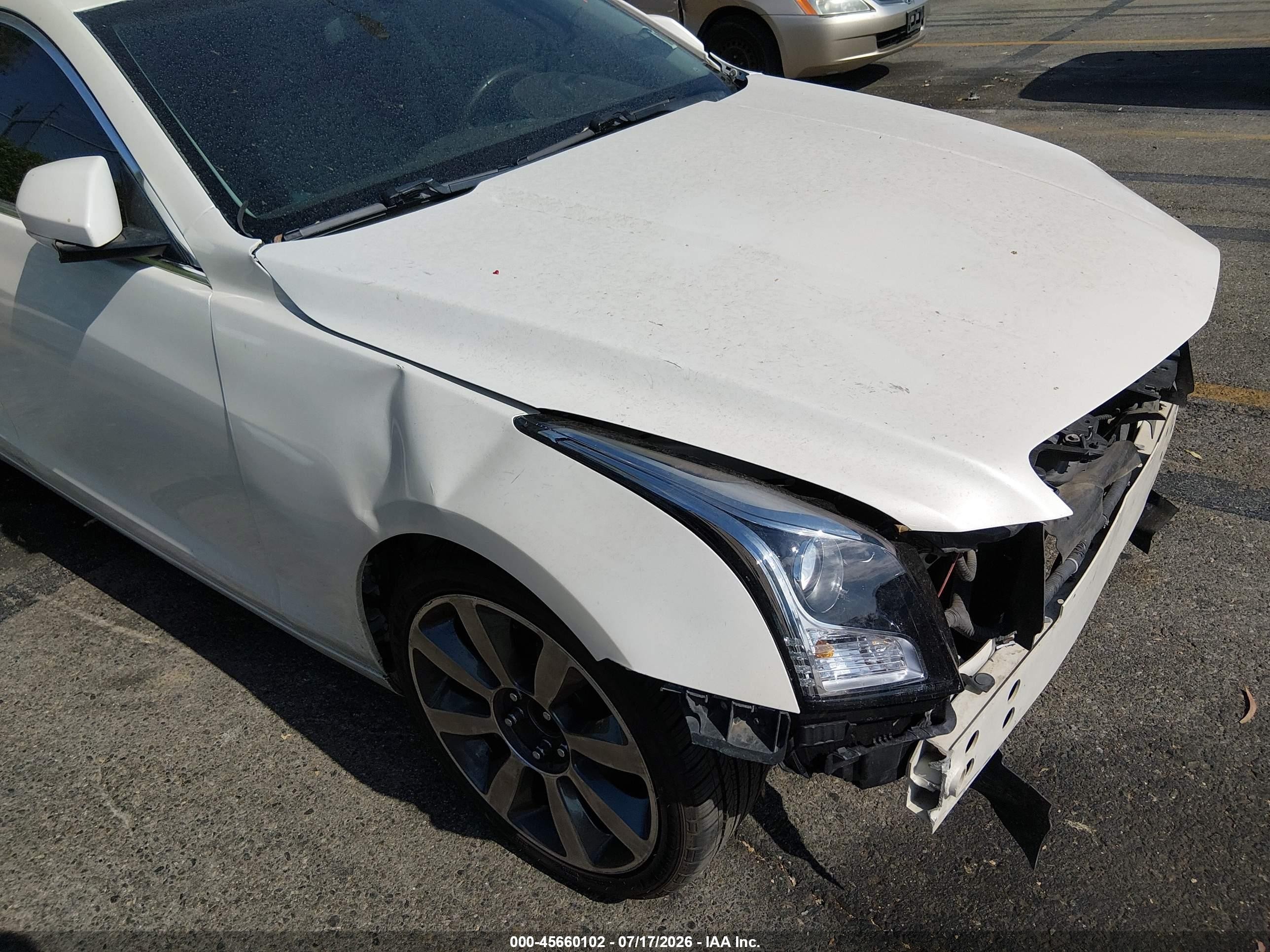 2014 Cadillac Ats Luxury White vin: 1G6AB5RA2E0161273
