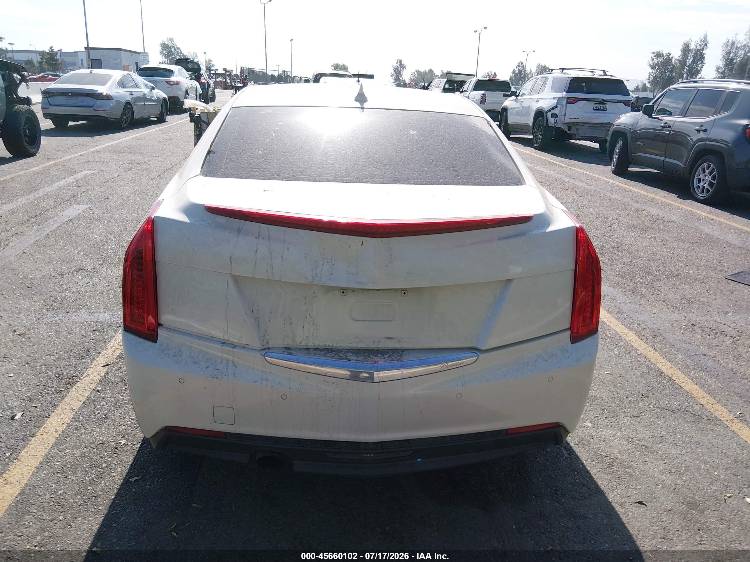 2014 Cadillac Ats Luxury White vin: 1G6AB5RA2E0161273
