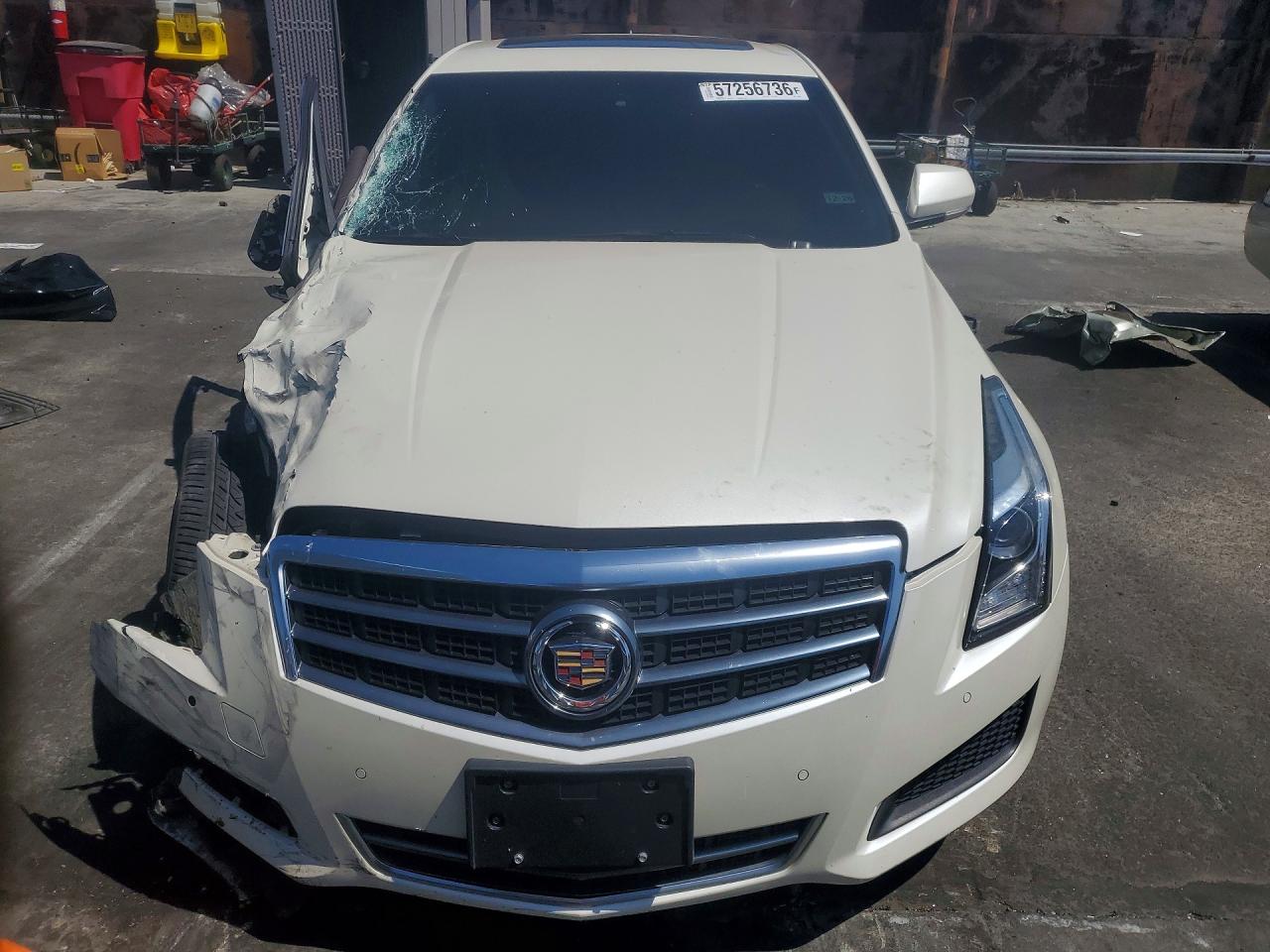 2014 Cadillac Ats Luxury White vin: 1G6AB5RA2E0185590
