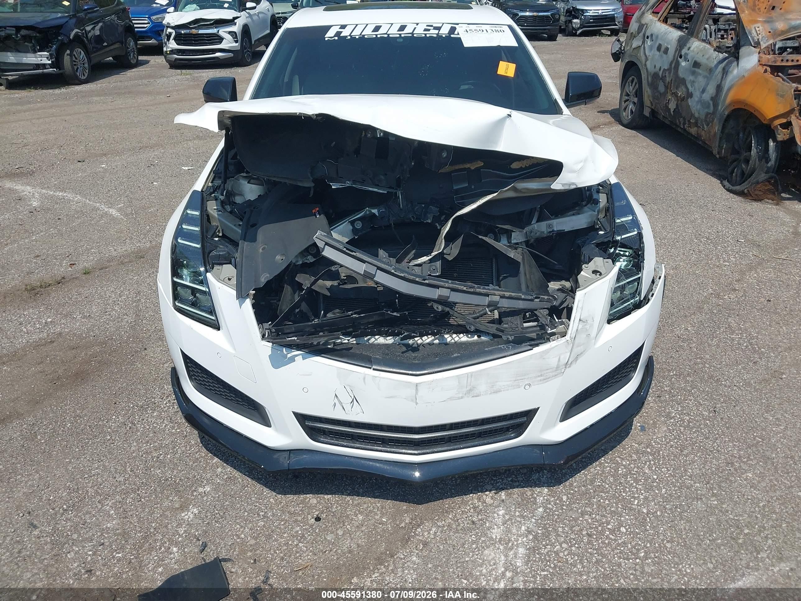2013 Cadillac Ats Luxury White vin: 1G6AB5RA3D0149230