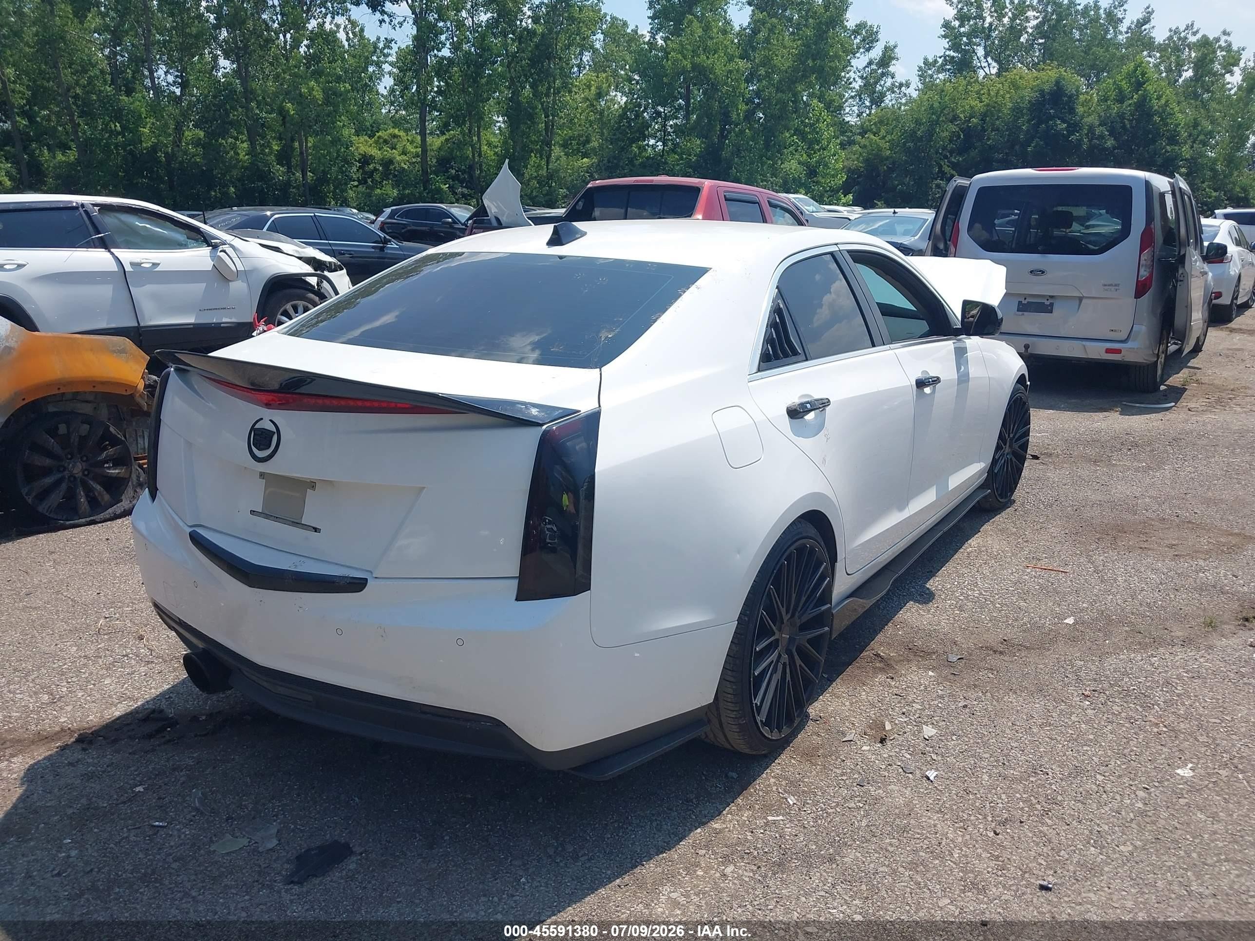 2013 Cadillac Ats Luxury White vin: 1G6AB5RA3D0149230