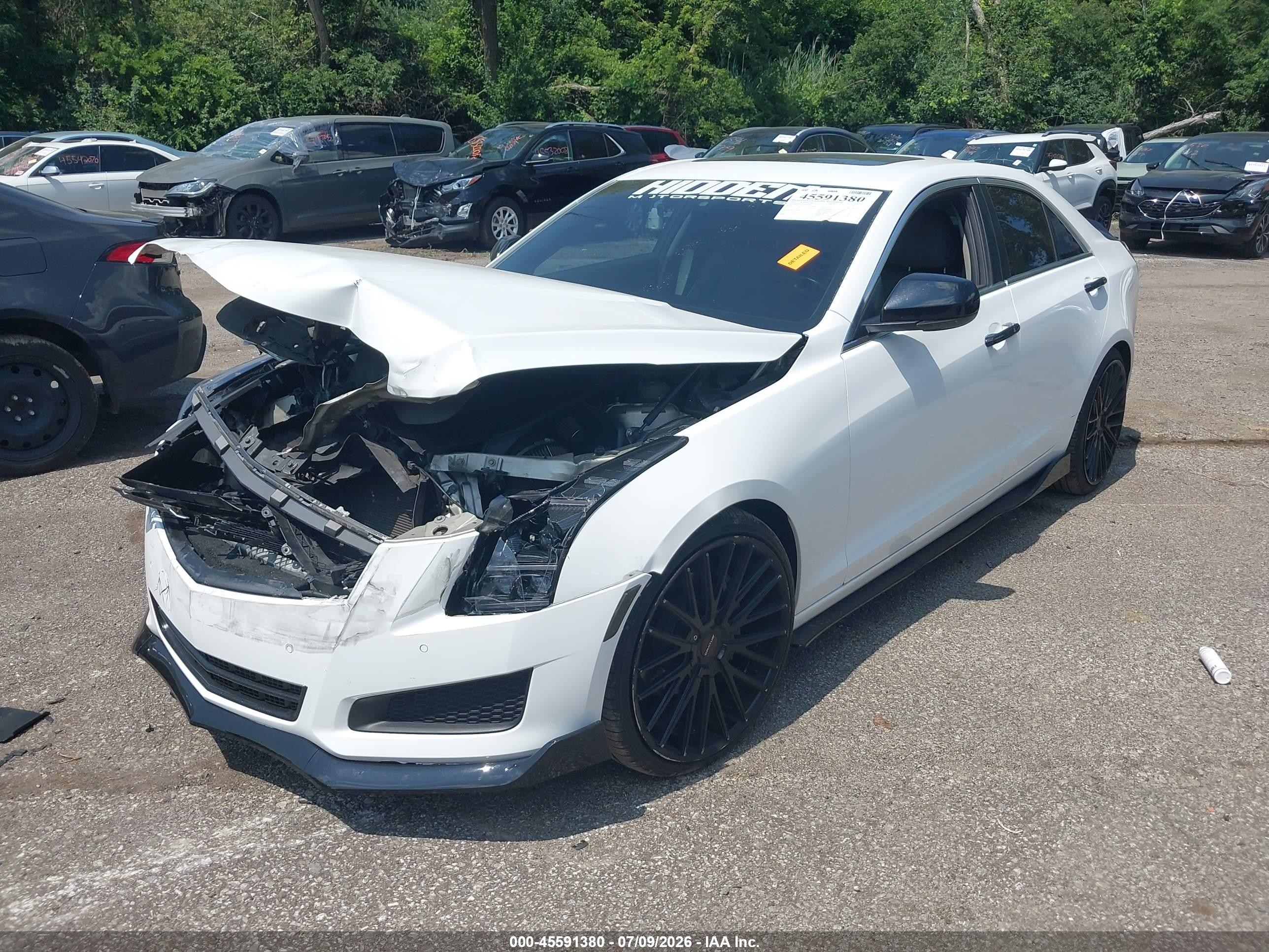 2013 Cadillac Ats Luxury White vin: 1G6AB5RA3D0149230