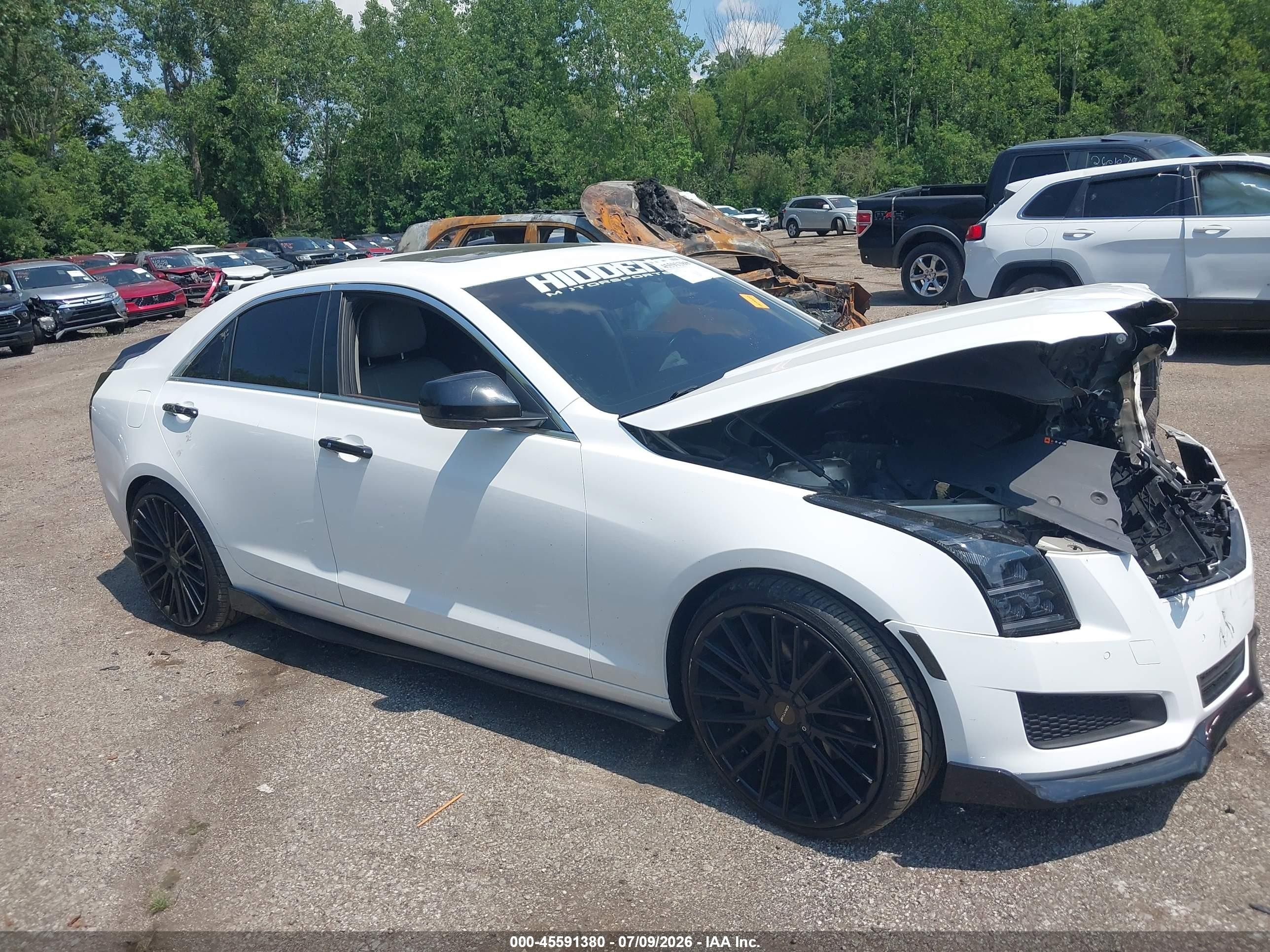 2013 Cadillac Ats Luxury White vin: 1G6AB5RA3D0149230
