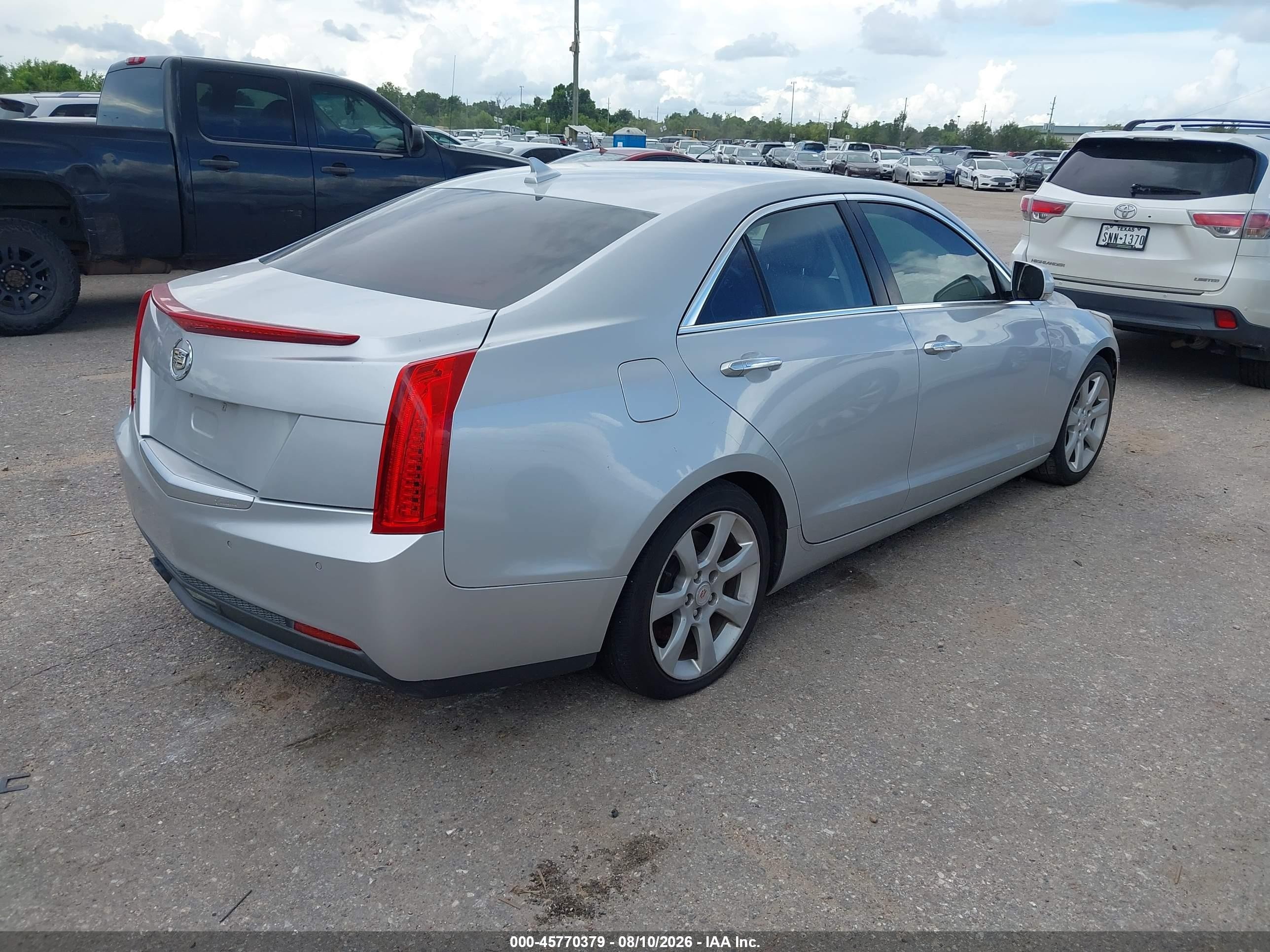 2013 Cadillac Ats Luxury Silver vin: 1G6AB5RA3D0160051