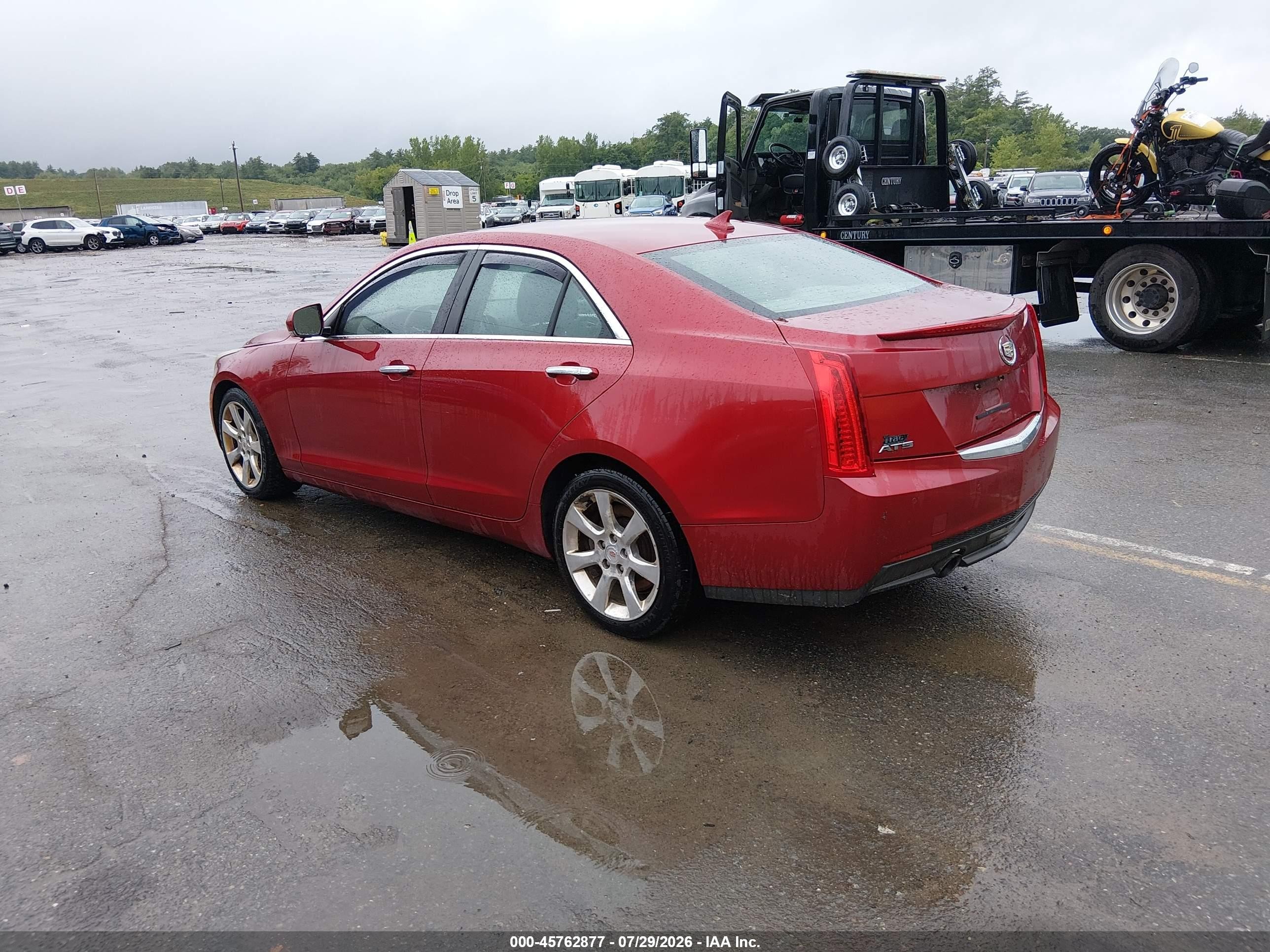 2014 Cadillac Ats Luxury Red vin: 1G6AB5RA3E0100675