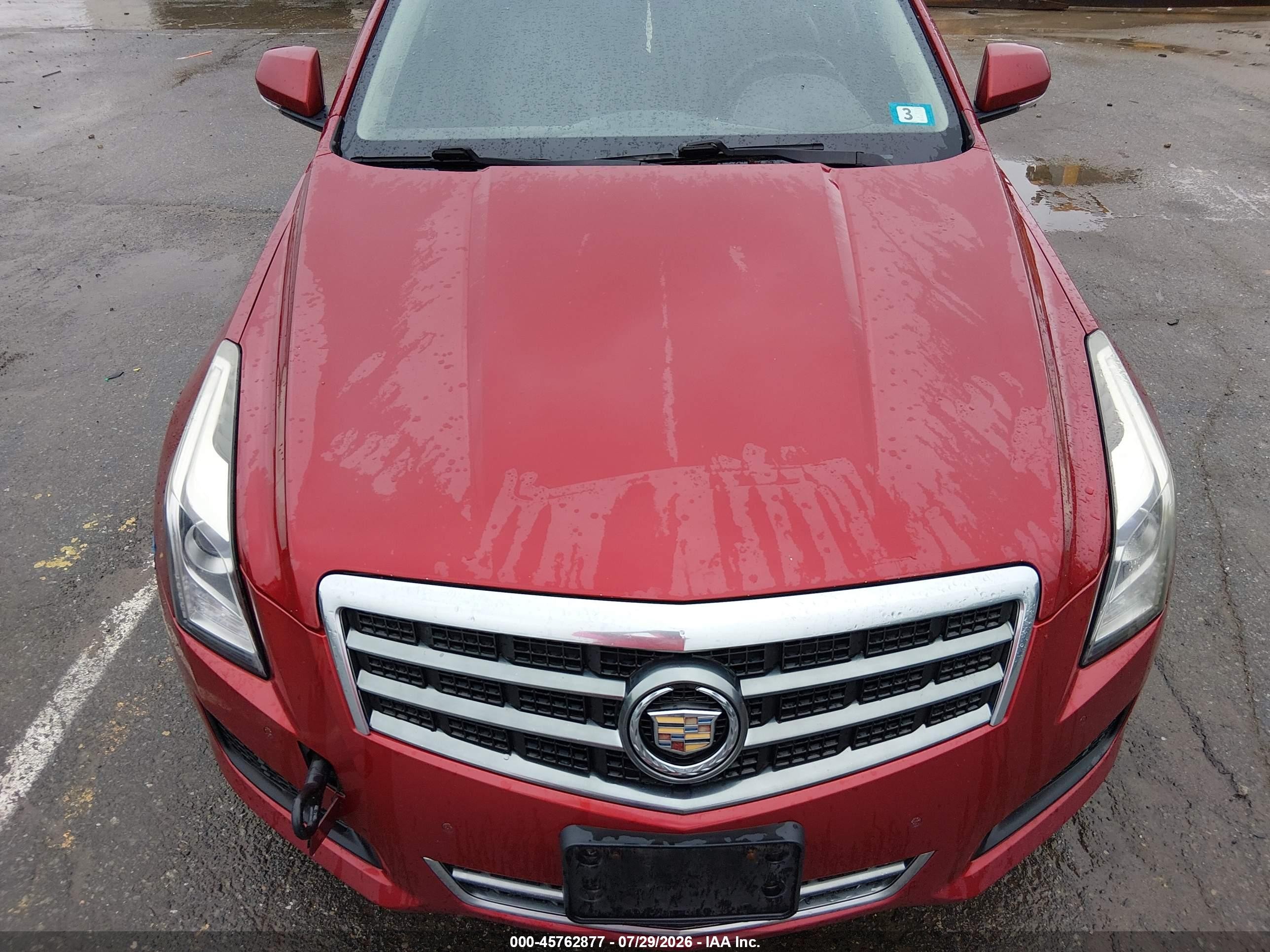 2014 Cadillac Ats Luxury Red vin: 1G6AB5RA3E0100675