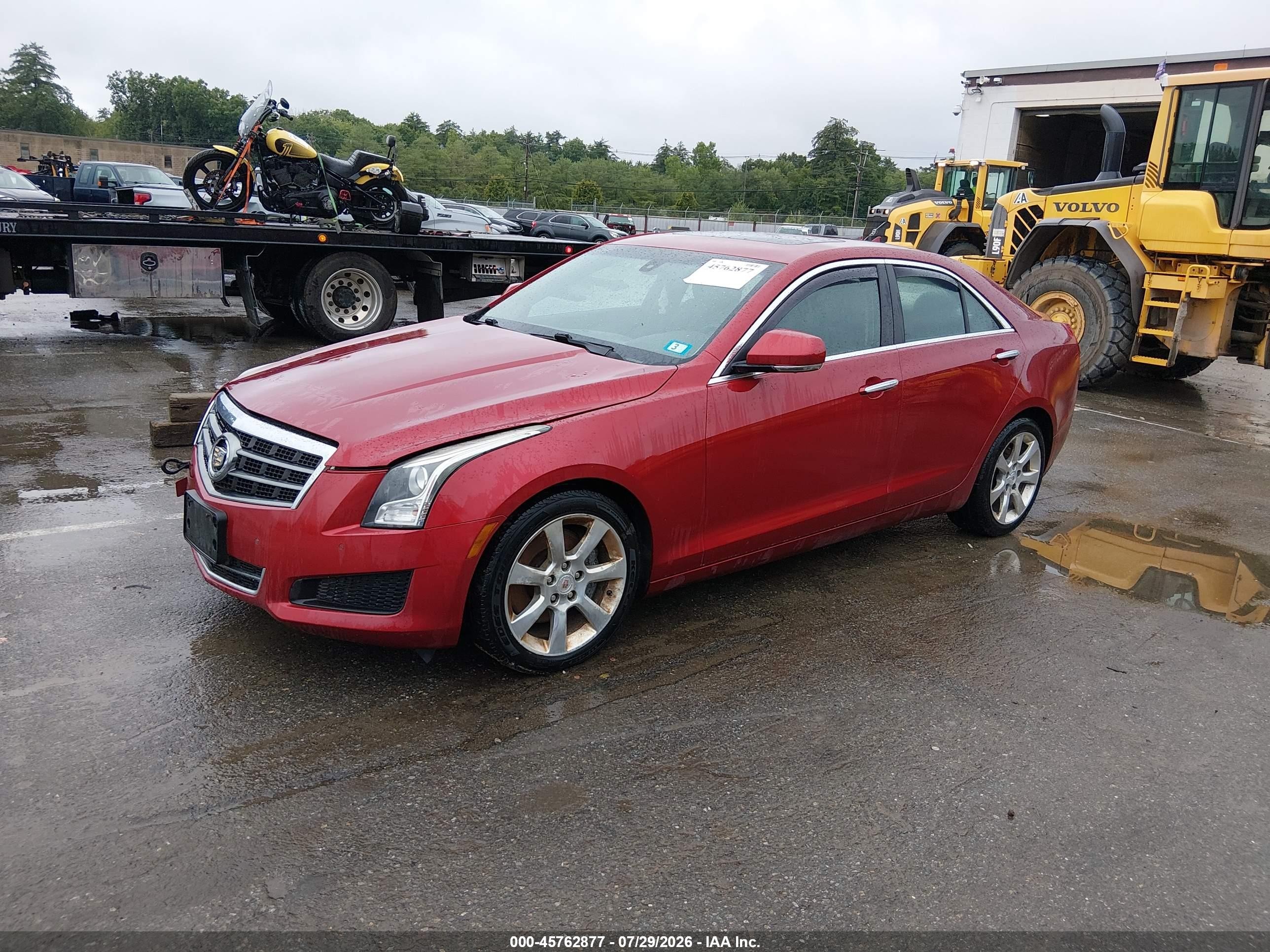 2014 Cadillac Ats Luxury Red vin: 1G6AB5RA3E0100675