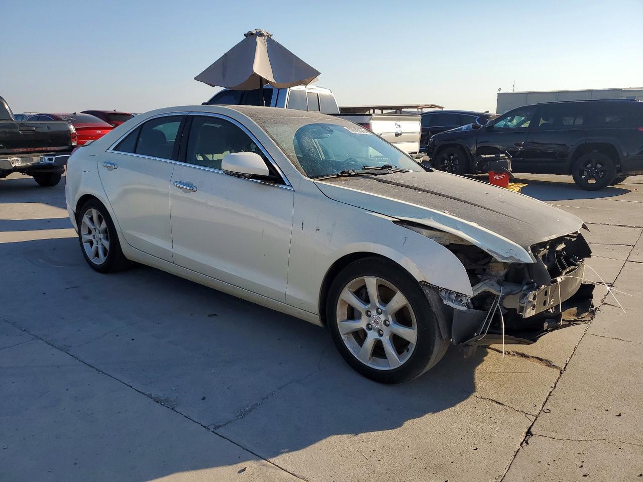 2014 Cadillac Ats Luxury Белый vin: 1G6AB5RA3E0163386