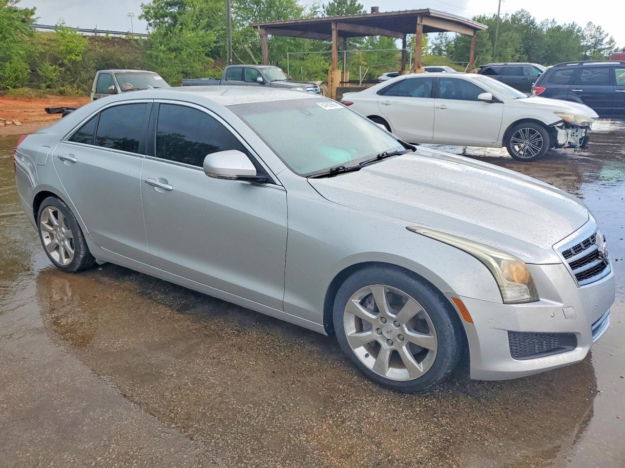 2013 Cadillac Ats Luxury Silver vin: 1G6AB5RA4D0100120