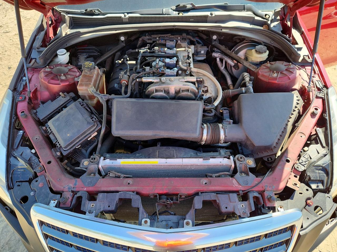 2013 Cadillac Ats Luxury Red vin: 1G6AB5RA4D0121307