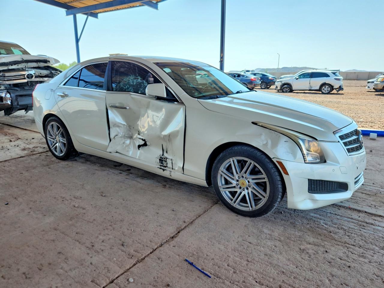 2013 Cadillac Ats Luxury White vin: 1G6AB5RA4D0140066
