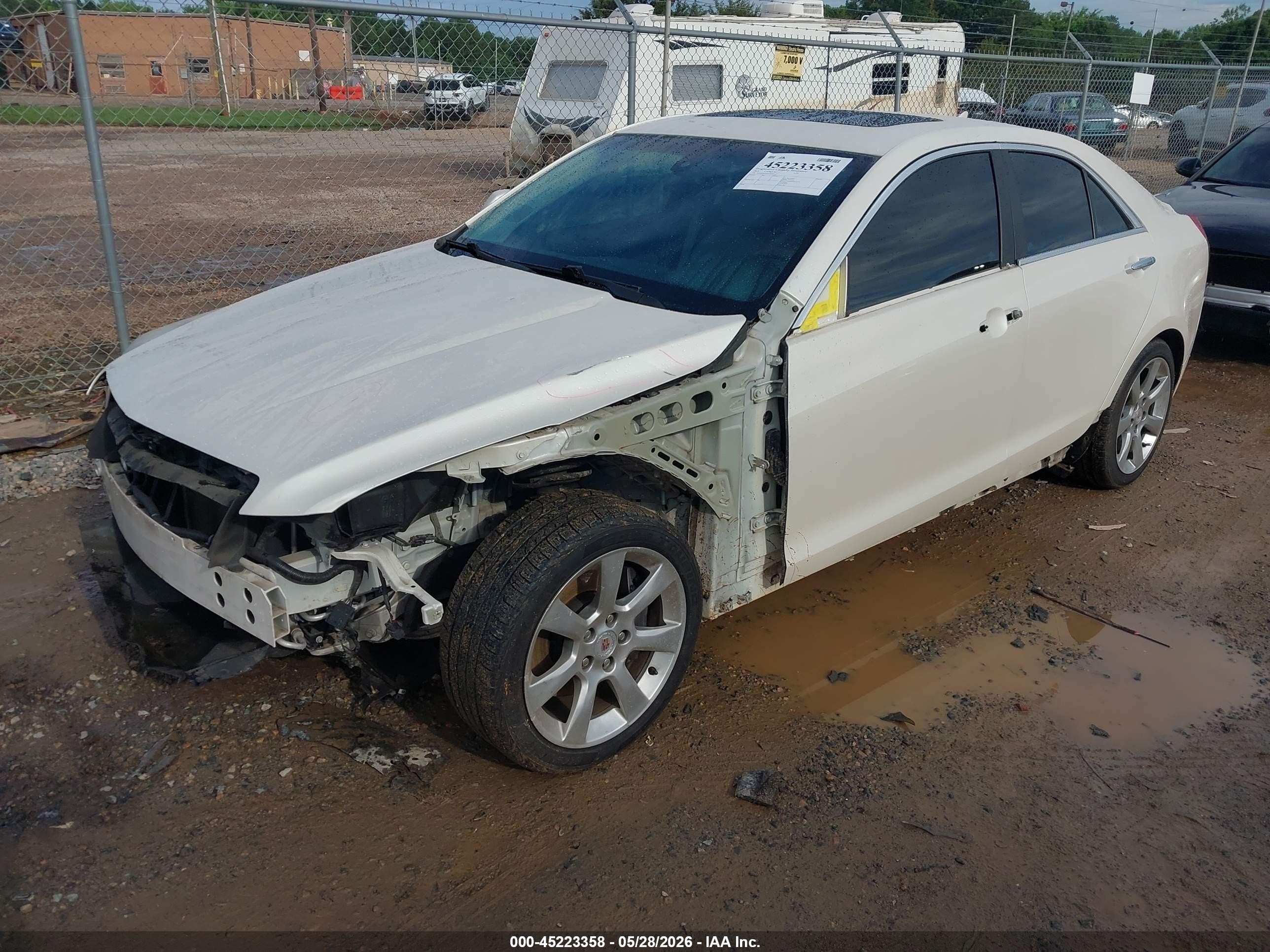 2014 Cadillac Ats Luxury Белый vin: 1G6AB5RA4E0170525