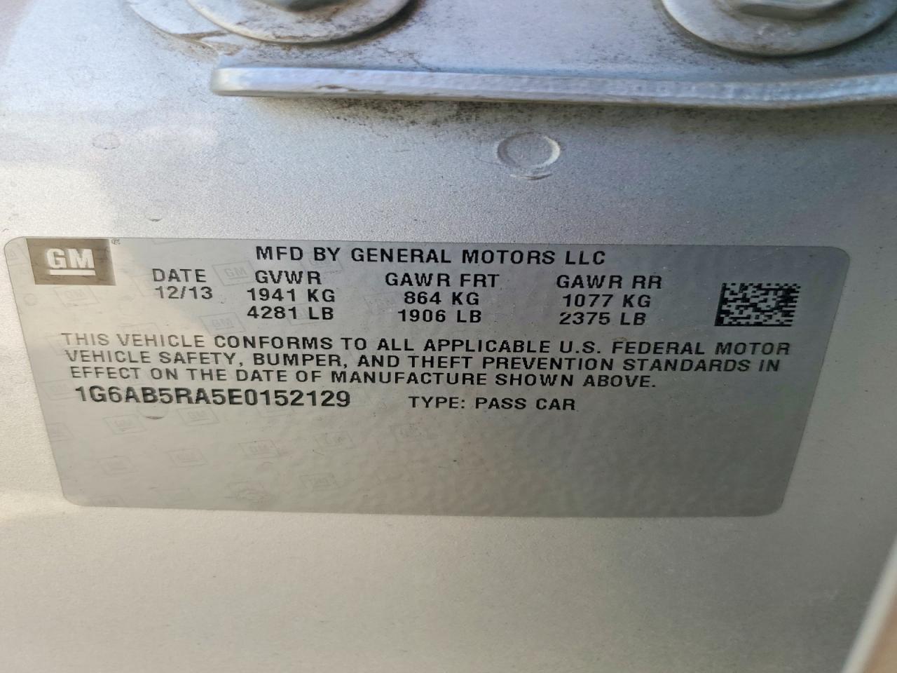 2014 Cadillac Ats Luxury Silver vin: 1G6AB5RA5E0152129