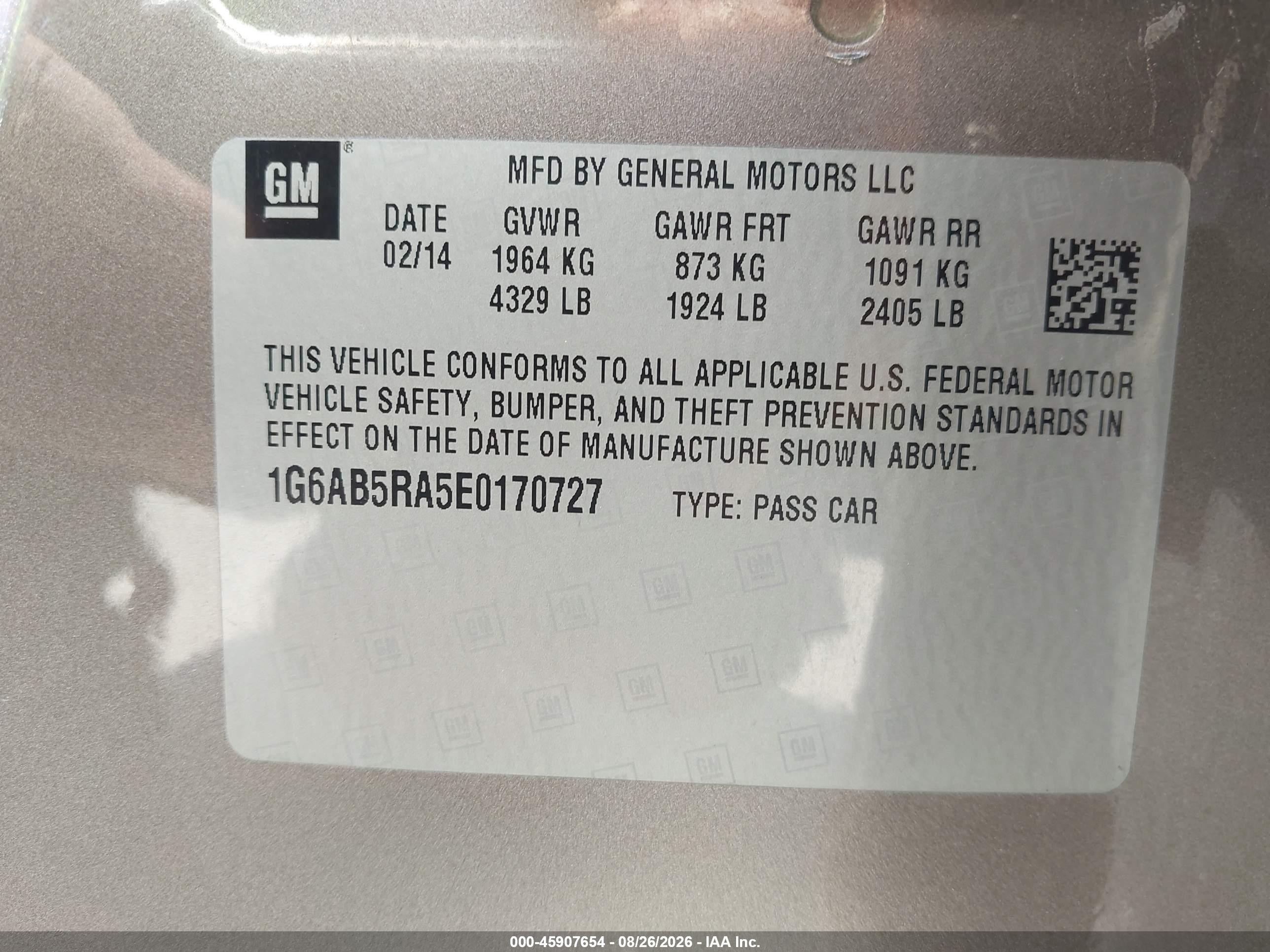 2014 Cadillac Ats Luxury Brown vin: 1G6AB5RA5E0170727