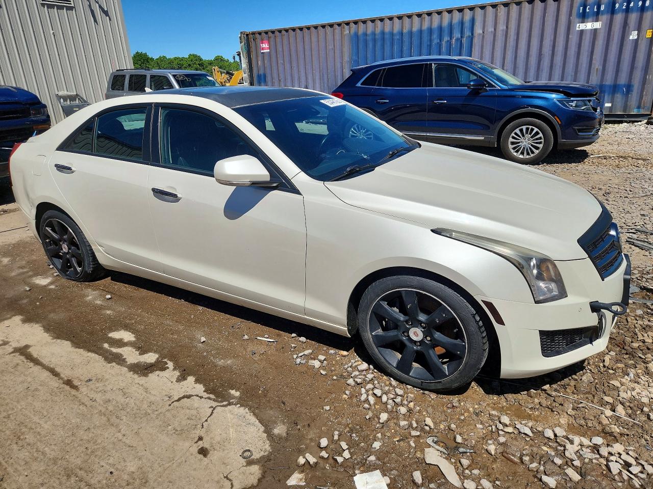 2013 Cadillac Ats Luxury White vin: 1G6AB5RA6D0111782