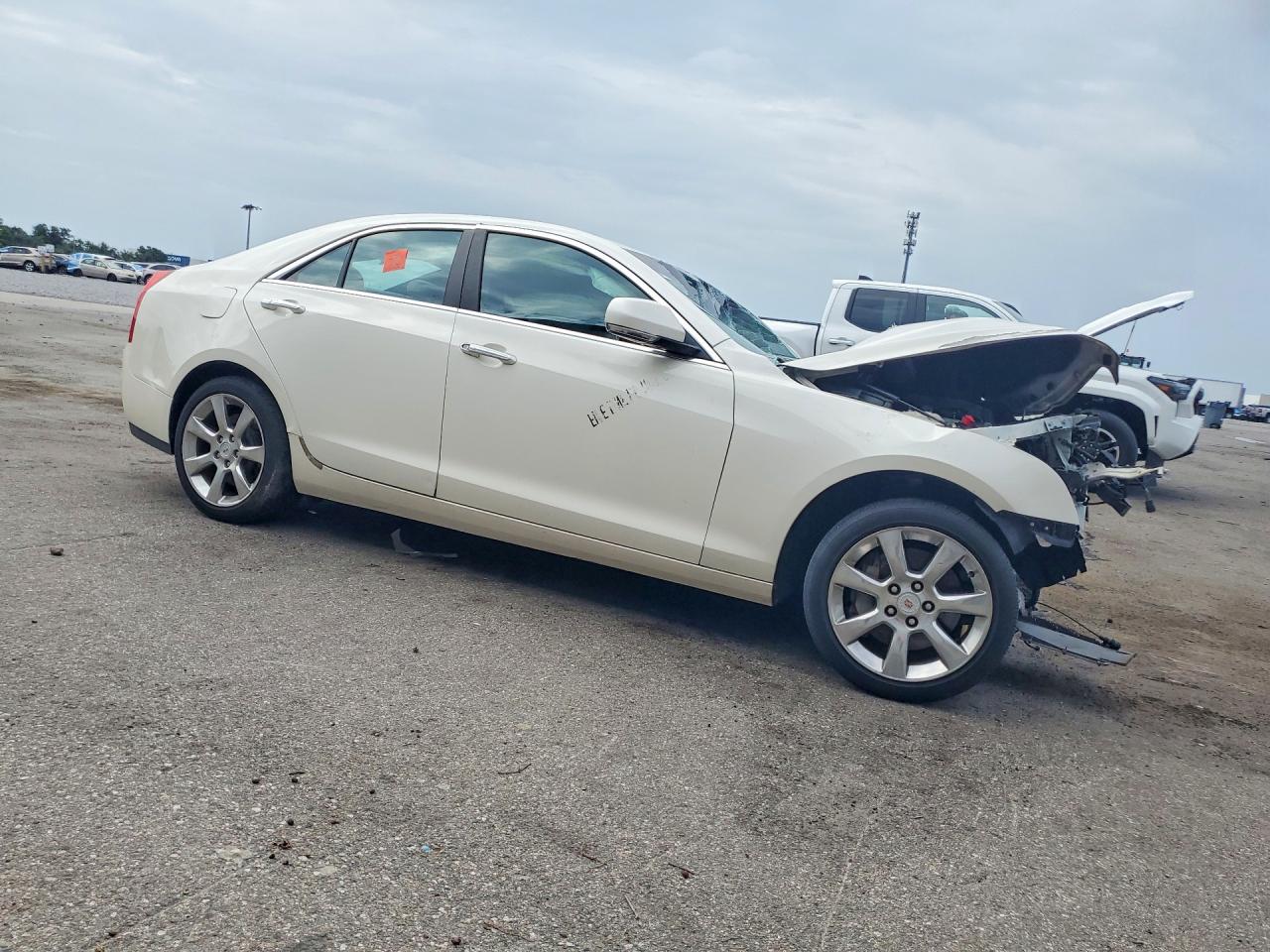 2013 Cadillac Ats Luxury Белый vin: 1G6AB5RA6D0143566