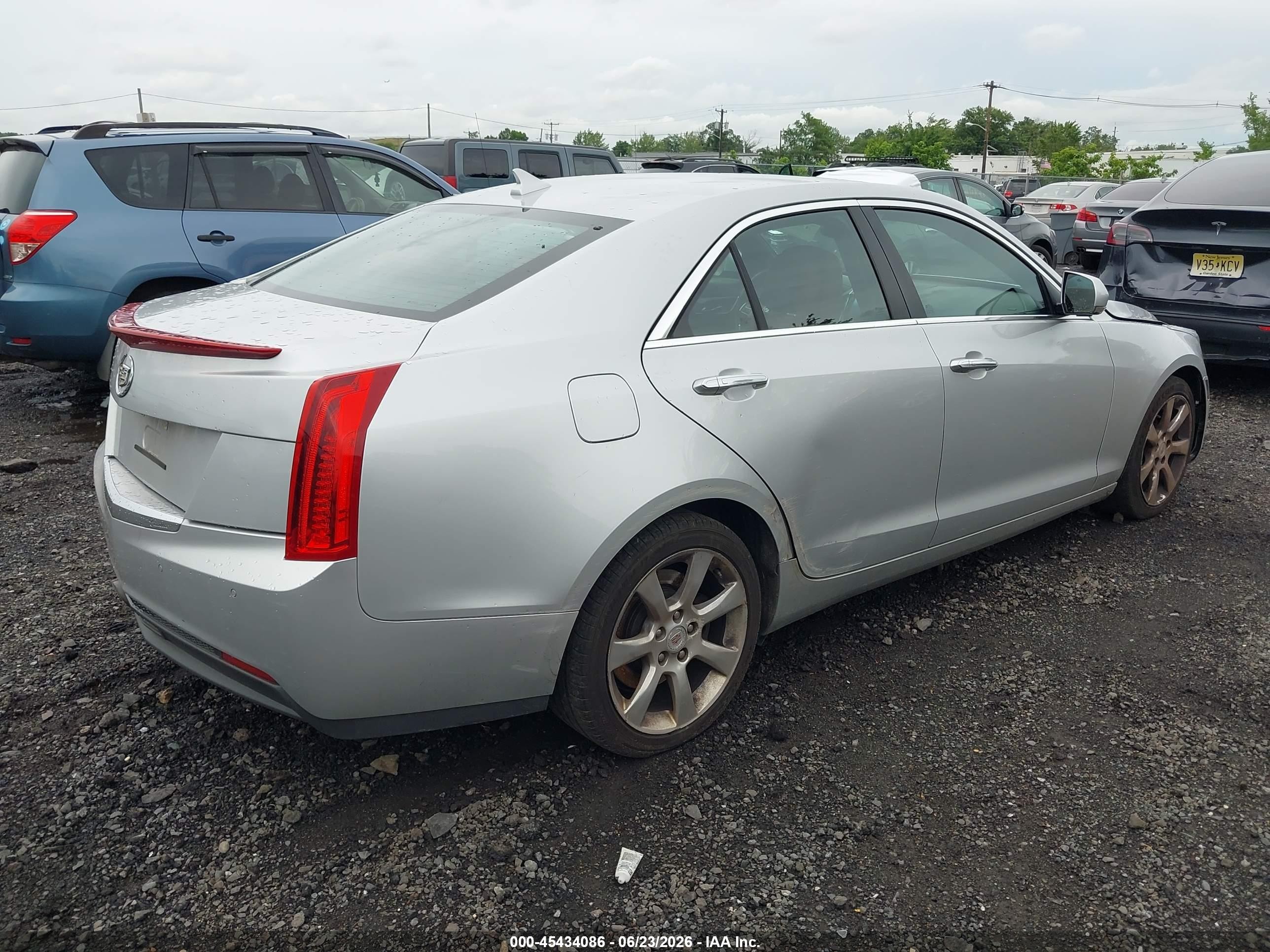 2014 Cadillac Ats Luxury Silver vin: 1G6AB5RA6E0190601