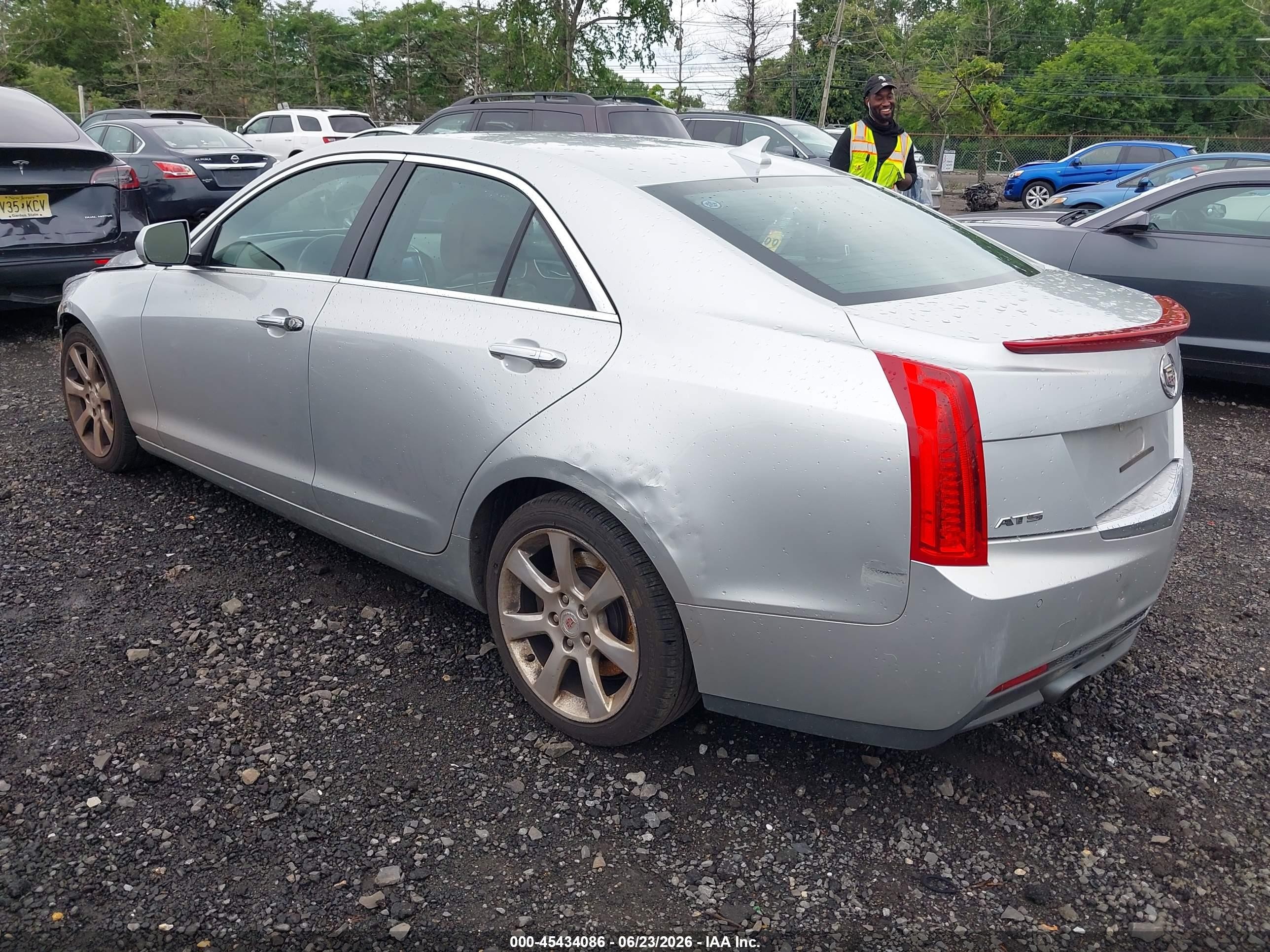 2014 Cadillac Ats Luxury Silver vin: 1G6AB5RA6E0190601