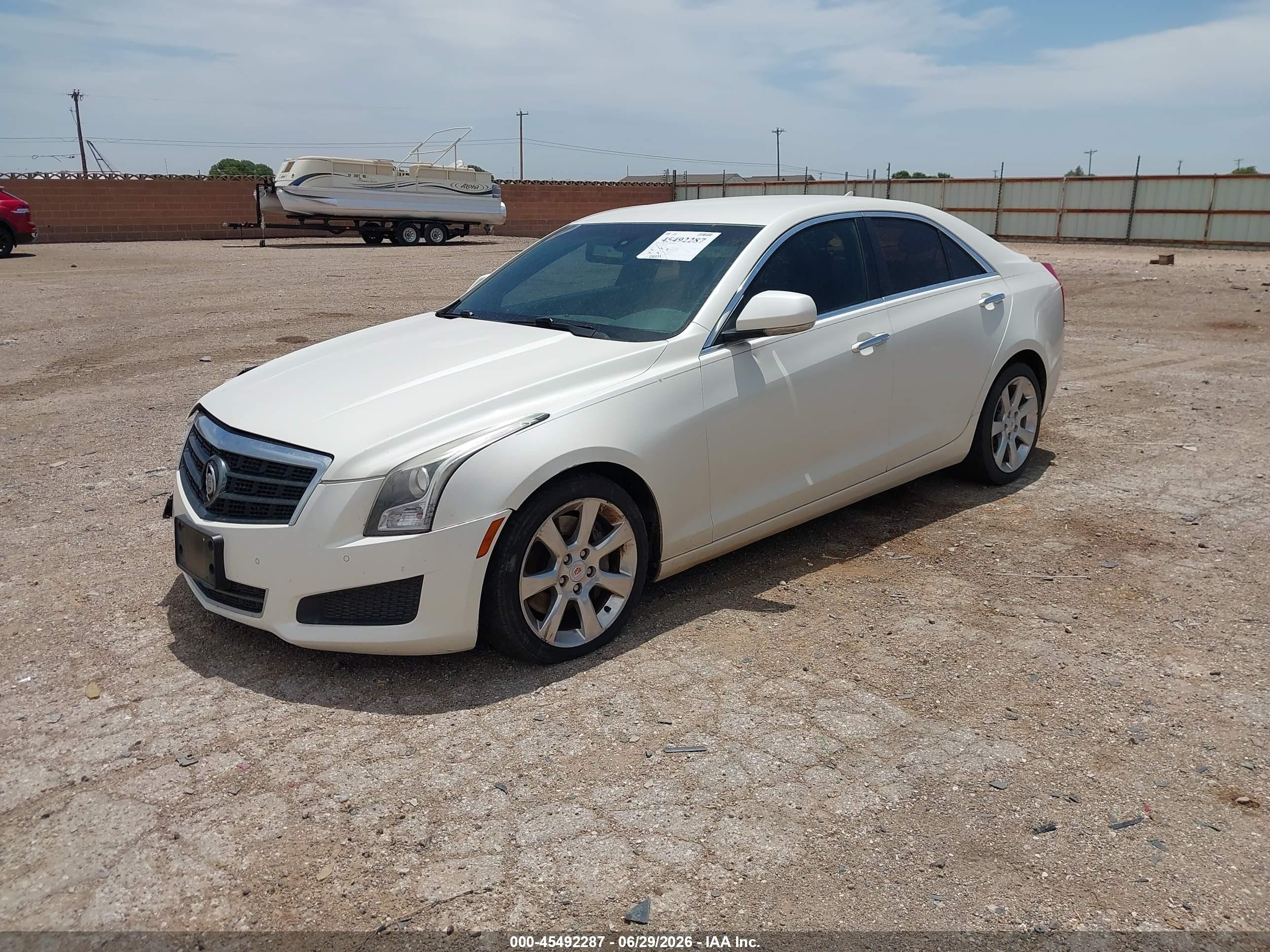 2013 Cadillac Ats Luxury White vin: 1G6AB5RA7D0117820