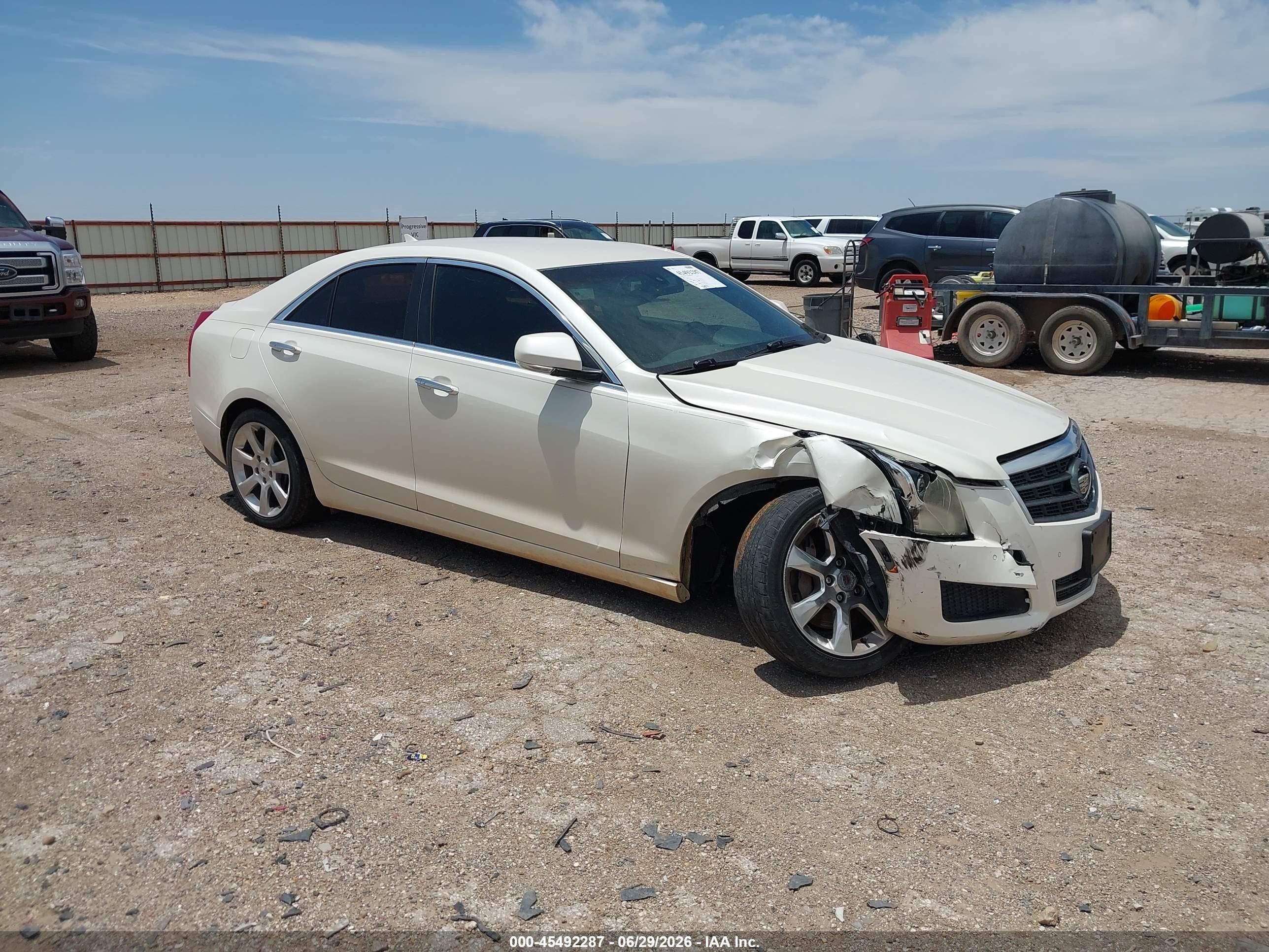 2013 Cadillac Ats Luxury White vin: 1G6AB5RA7D0117820