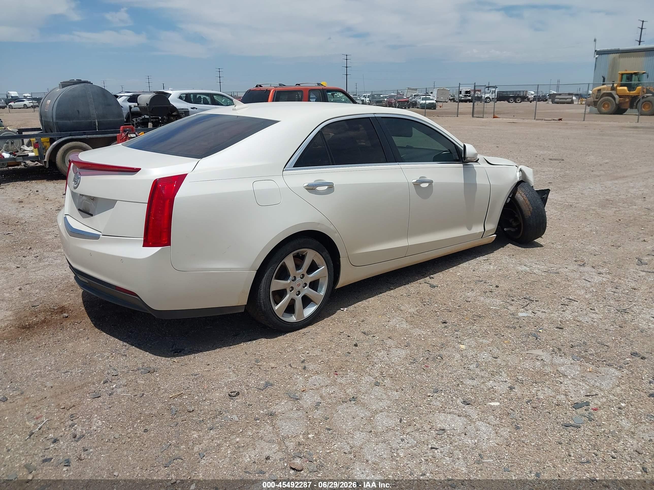 2013 Cadillac Ats Luxury White vin: 1G6AB5RA7D0117820