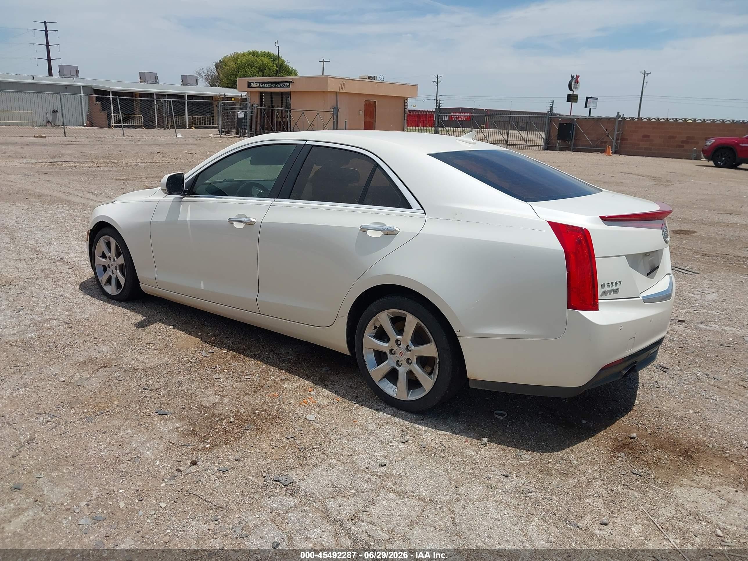 2013 Cadillac Ats Luxury White vin: 1G6AB5RA7D0117820