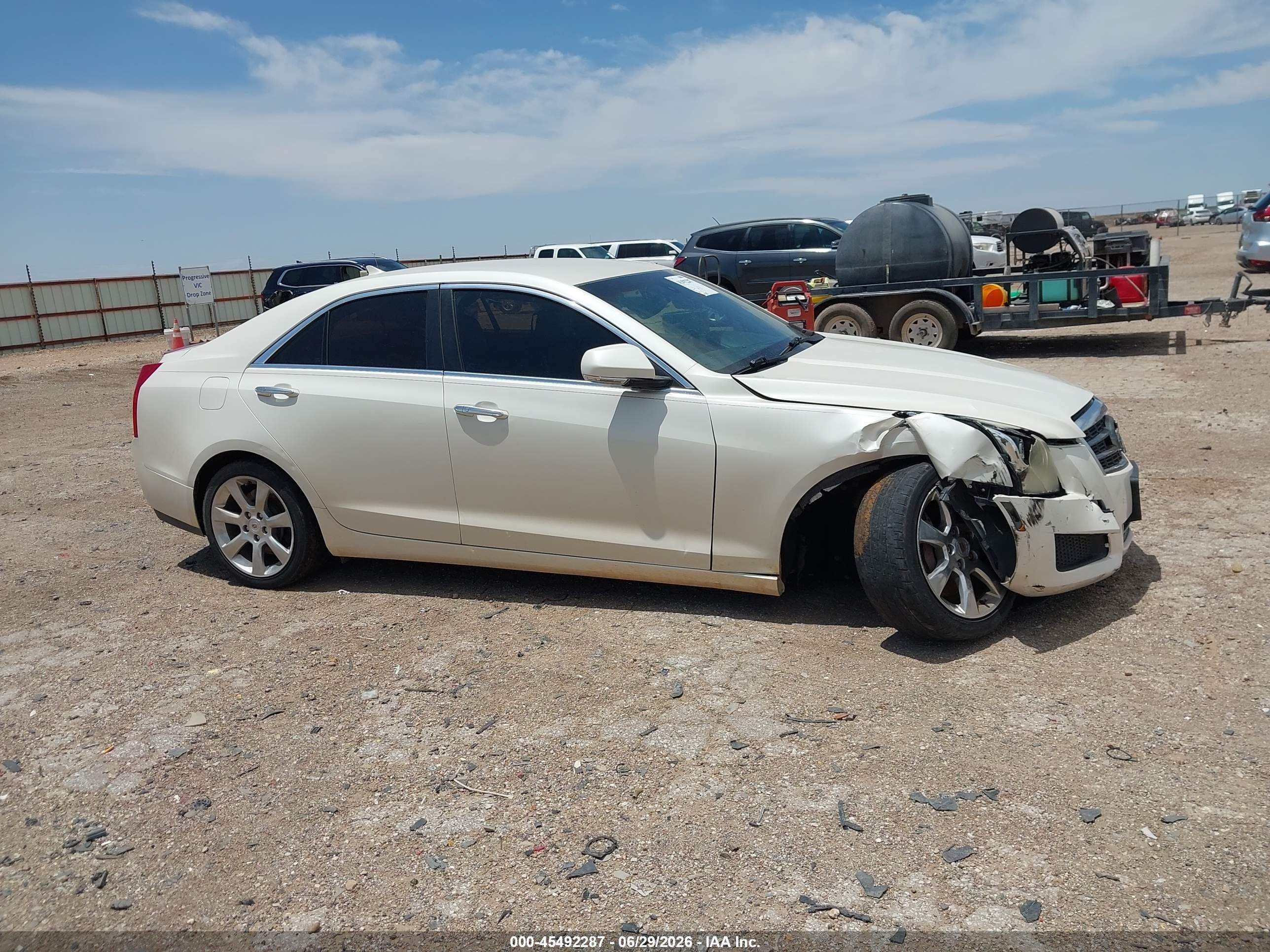 2013 Cadillac Ats Luxury White vin: 1G6AB5RA7D0117820