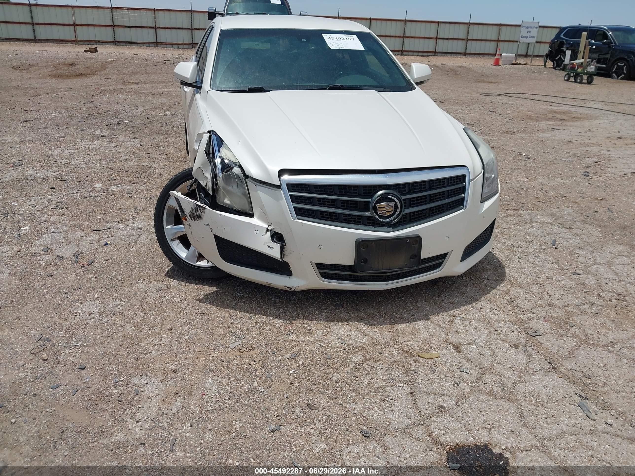 2013 Cadillac Ats Luxury White vin: 1G6AB5RA7D0117820