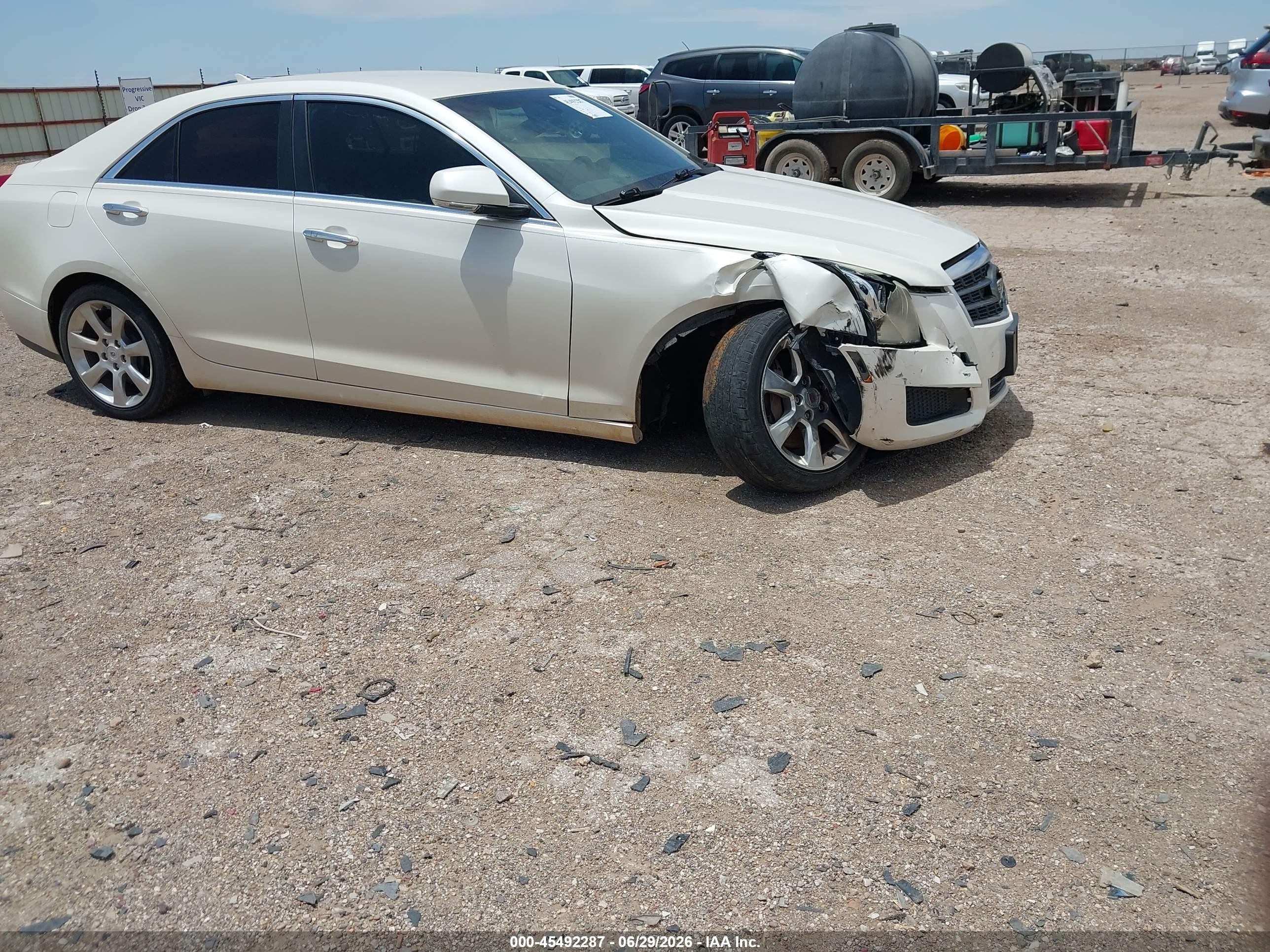 2013 Cadillac Ats Luxury White vin: 1G6AB5RA7D0117820