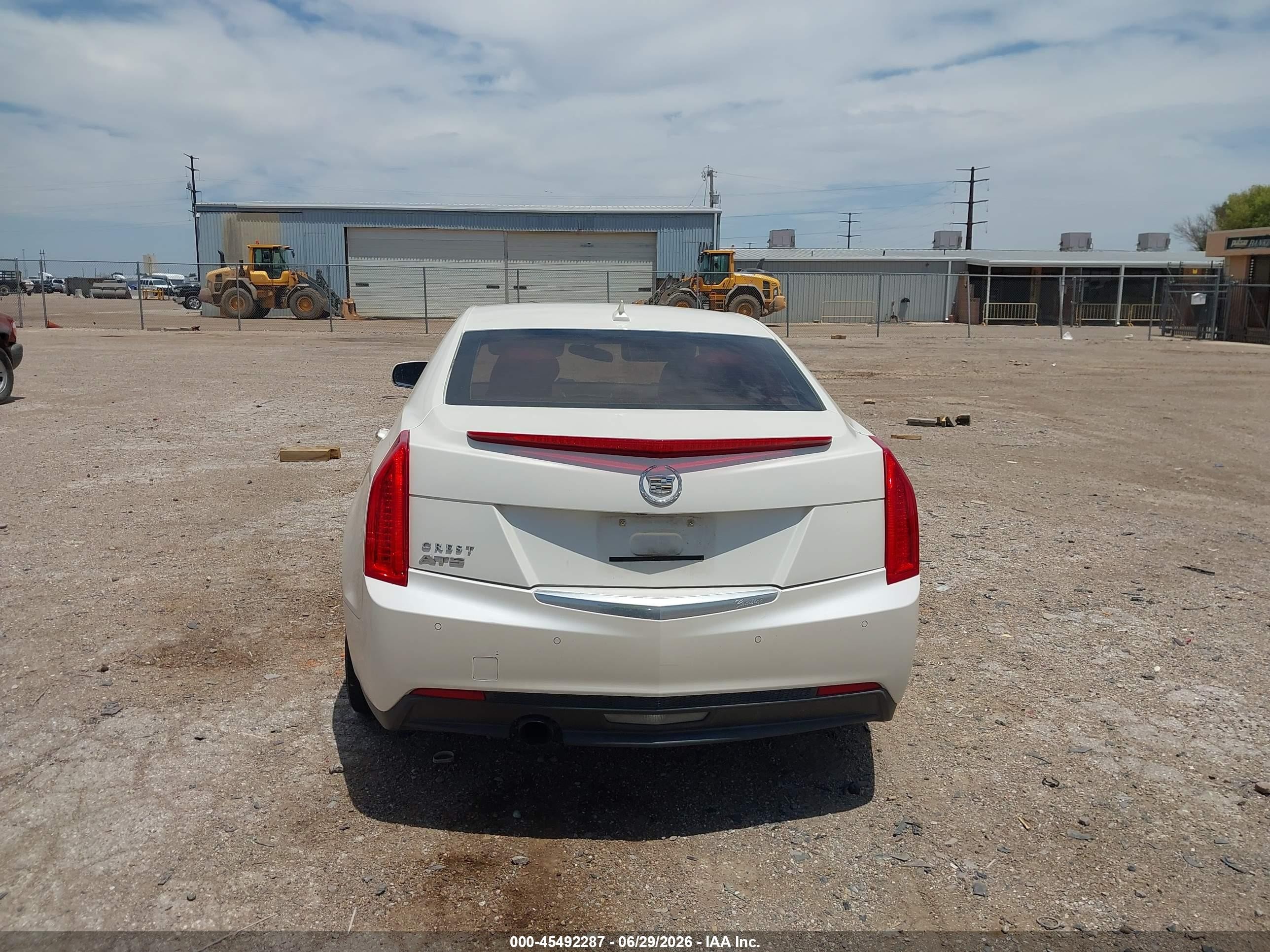 2013 Cadillac Ats Luxury White vin: 1G6AB5RA7D0117820