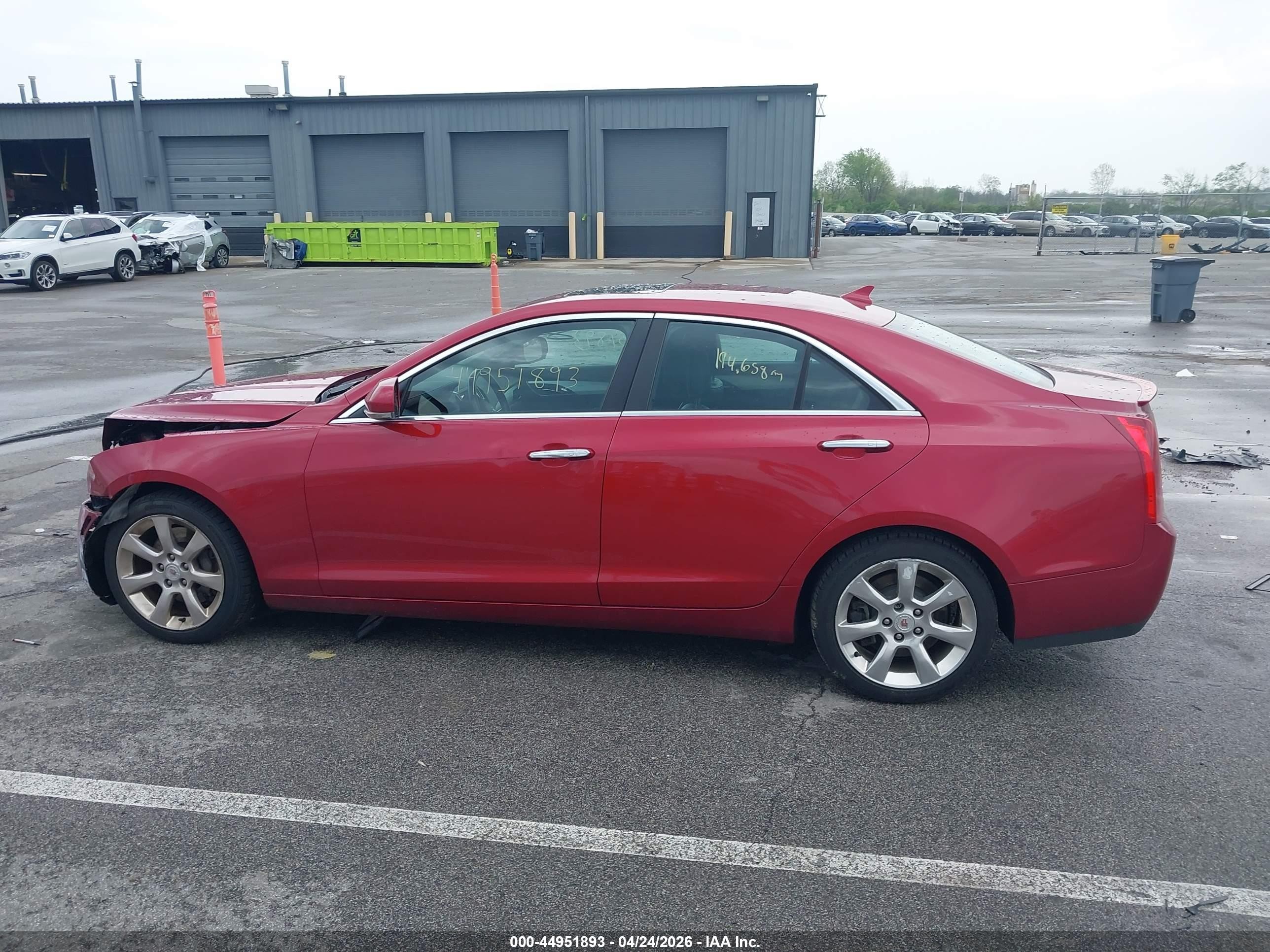 2013 Cadillac Ats Luxury Red vin: 1G6AB5RA7D0132558