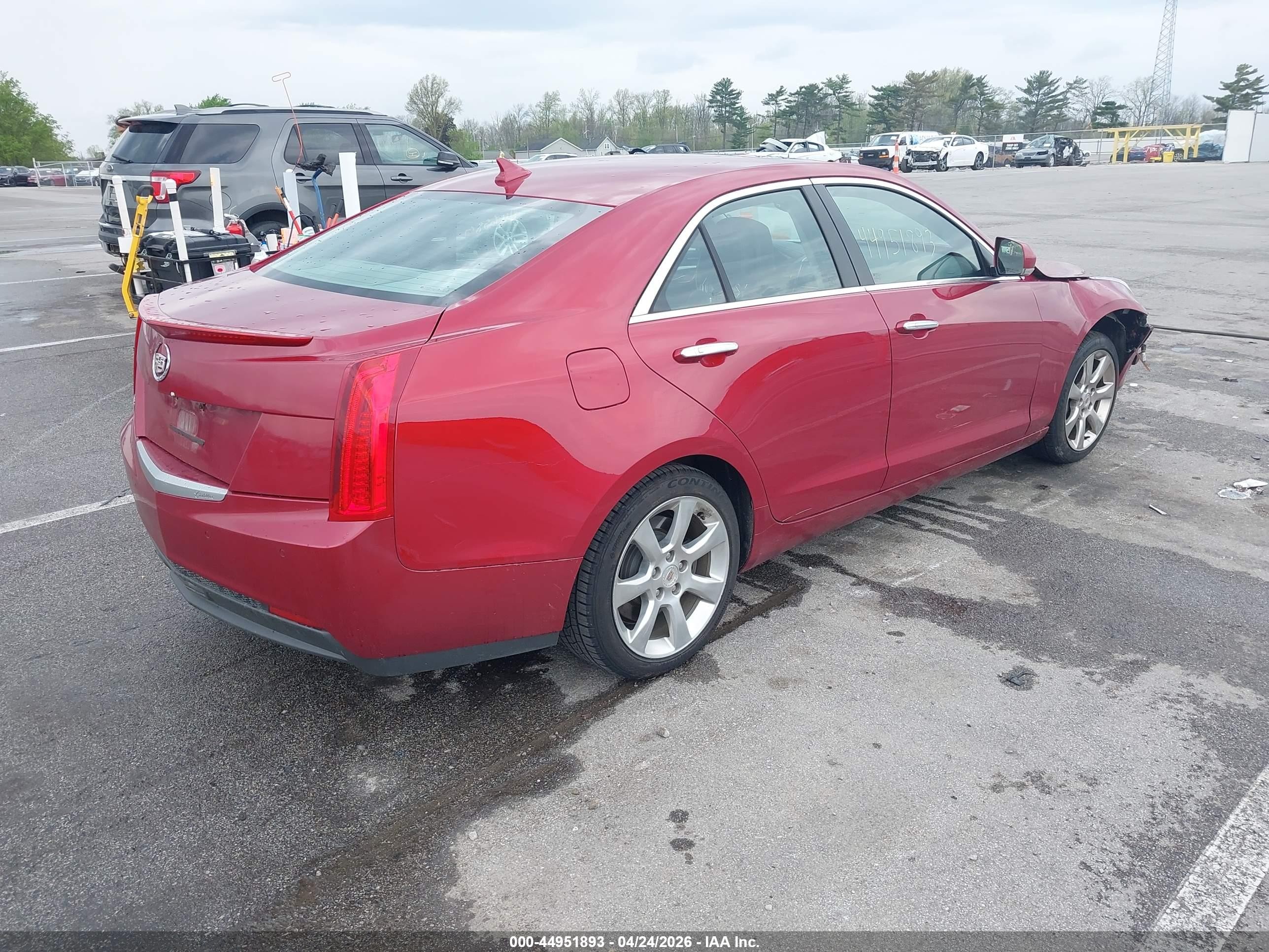 2013 Cadillac Ats Luxury Red vin: 1G6AB5RA7D0132558