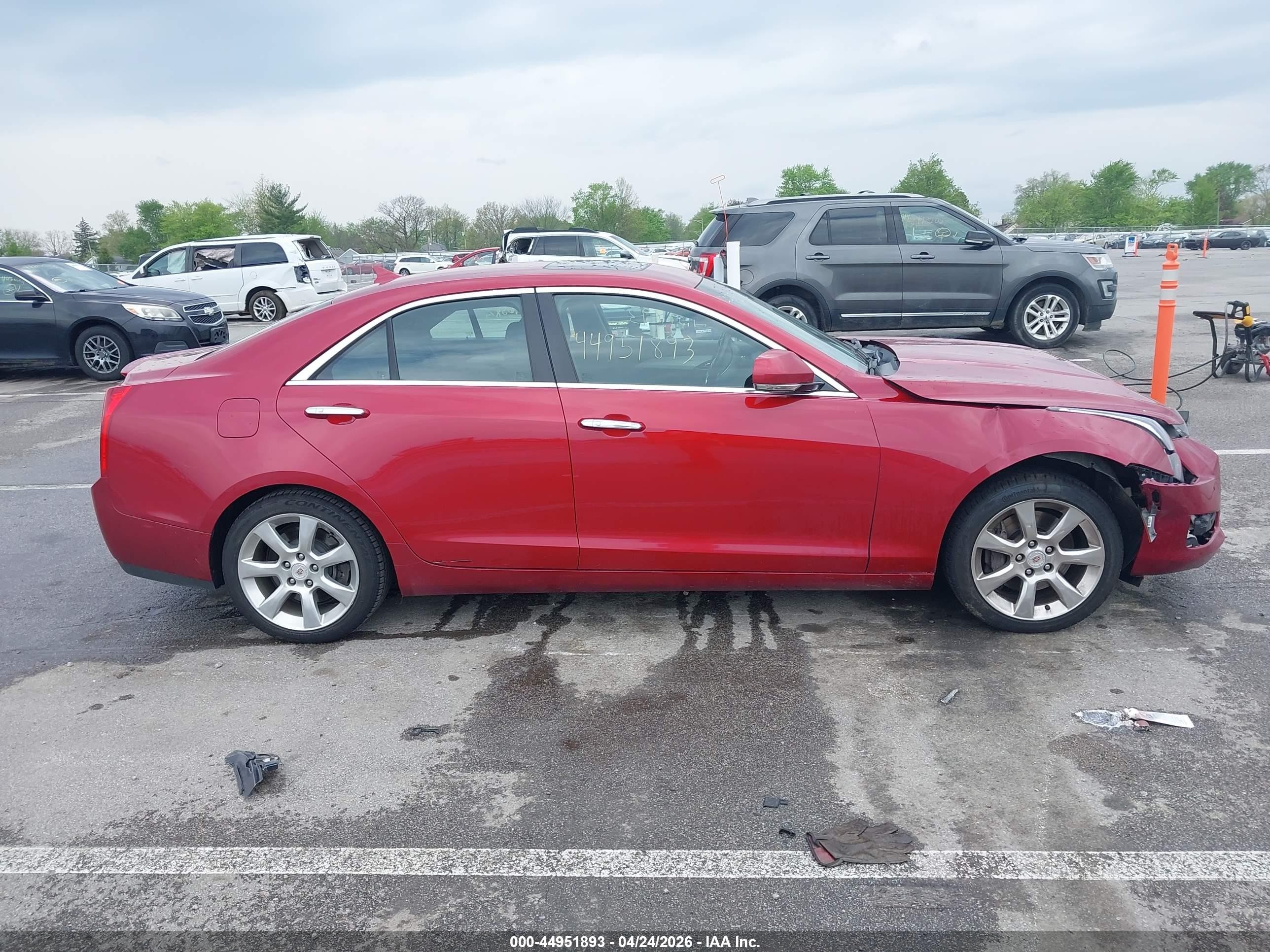 2013 Cadillac Ats Luxury Red vin: 1G6AB5RA7D0132558