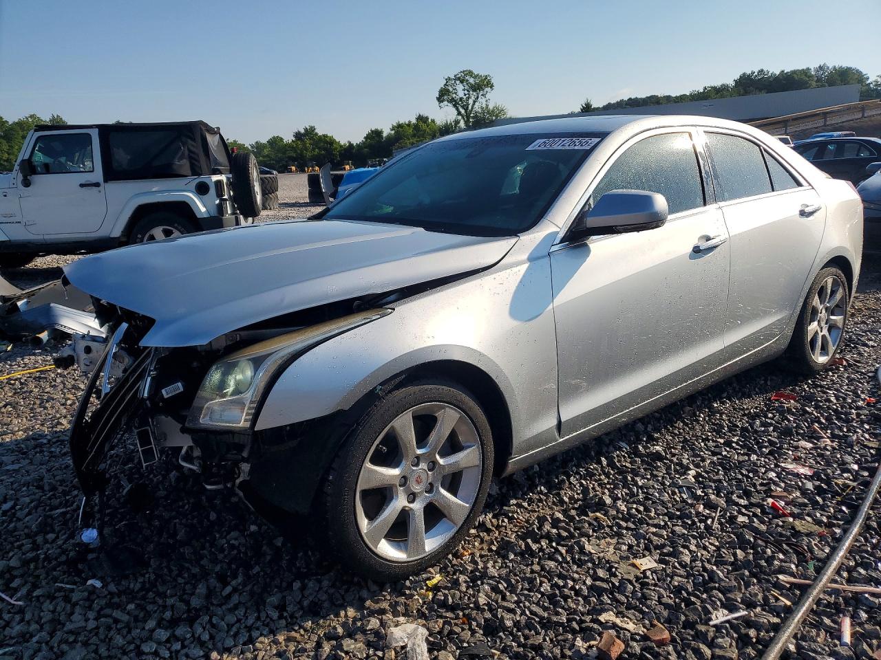 2014 Cadillac Ats Luxury Серебряный vin: 1G6AB5RA7E0188632