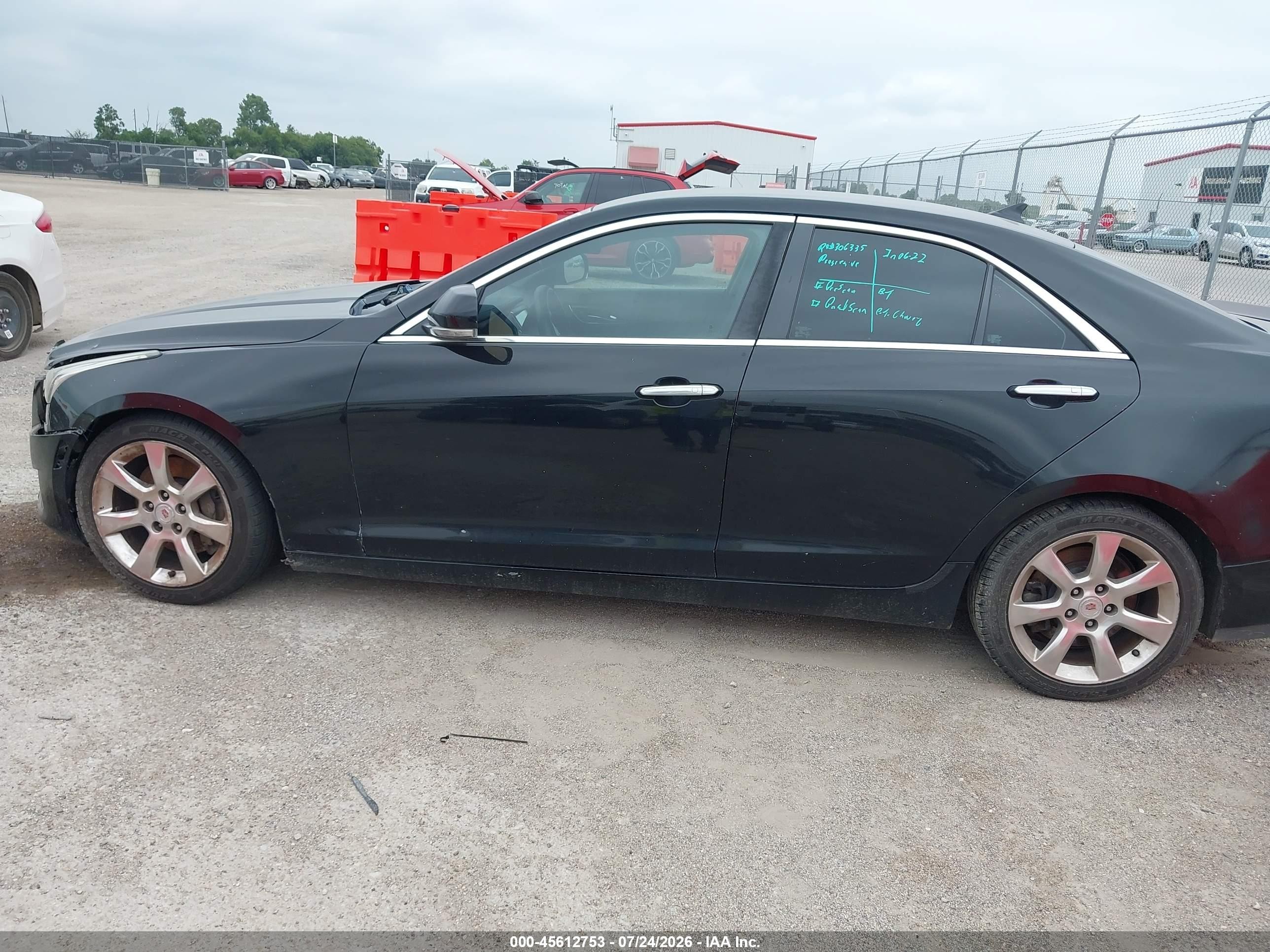2013 Cadillac Ats Luxury Black vin: 1G6AB5RA8D0114358
