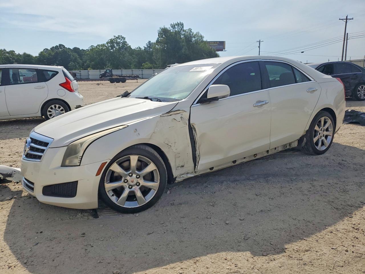2013 Cadillac Ats Luxury Белый vin: 1G6AB5RA8D0174625