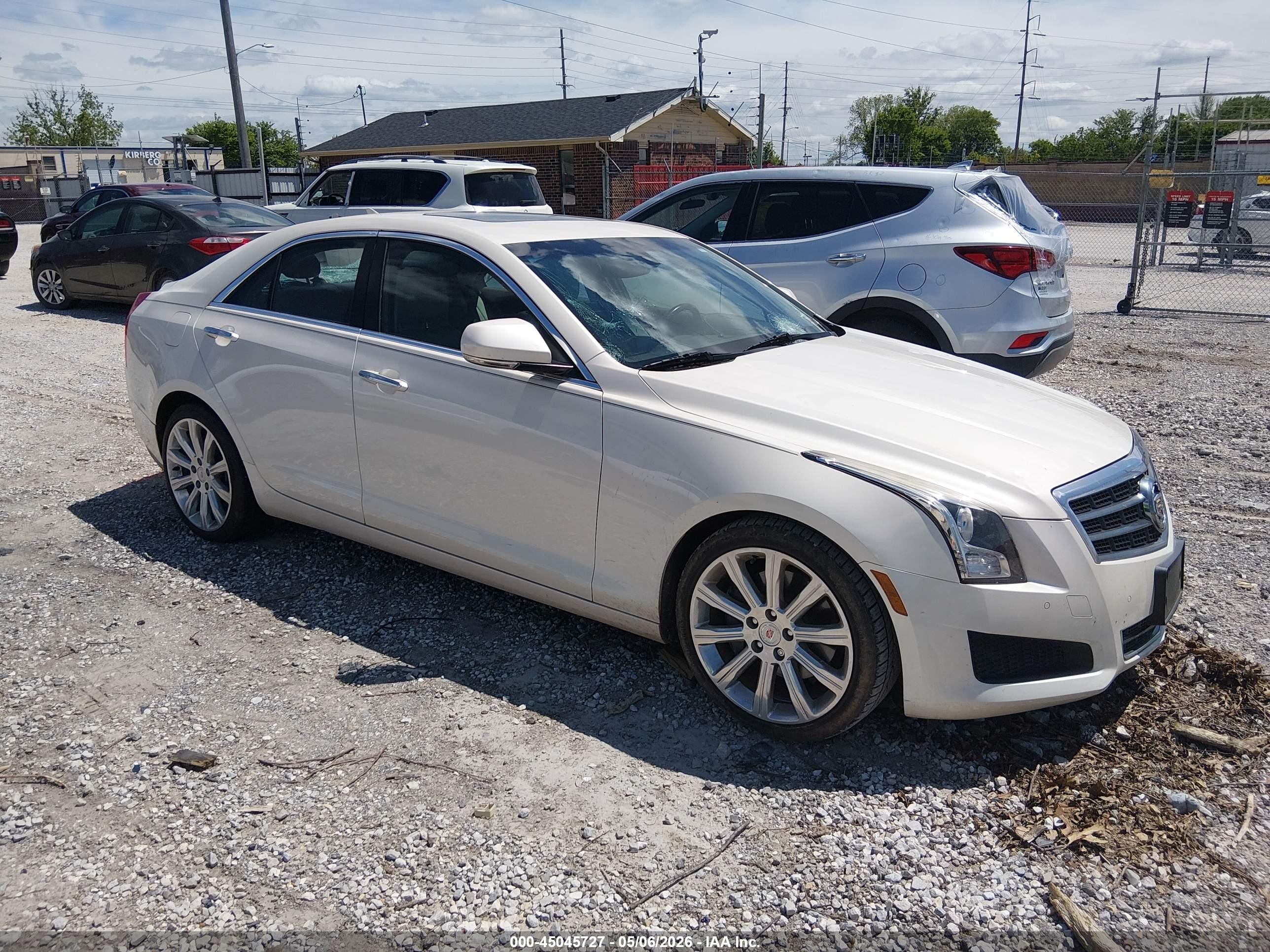 2013 Cadillac Ats Luxury White vin: 1G6AB5RA8D0177735