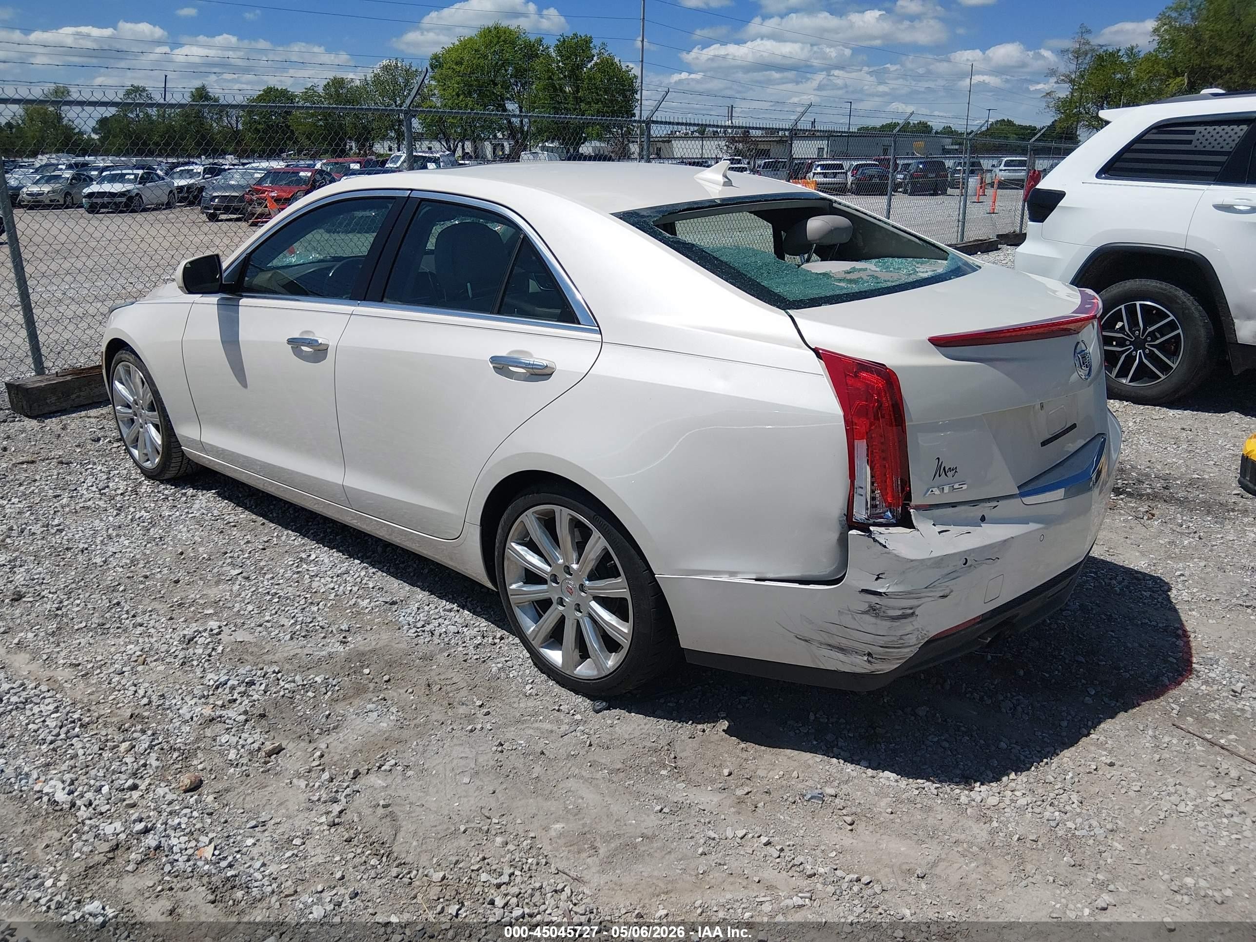 2013 Cadillac Ats Luxury White vin: 1G6AB5RA8D0177735
