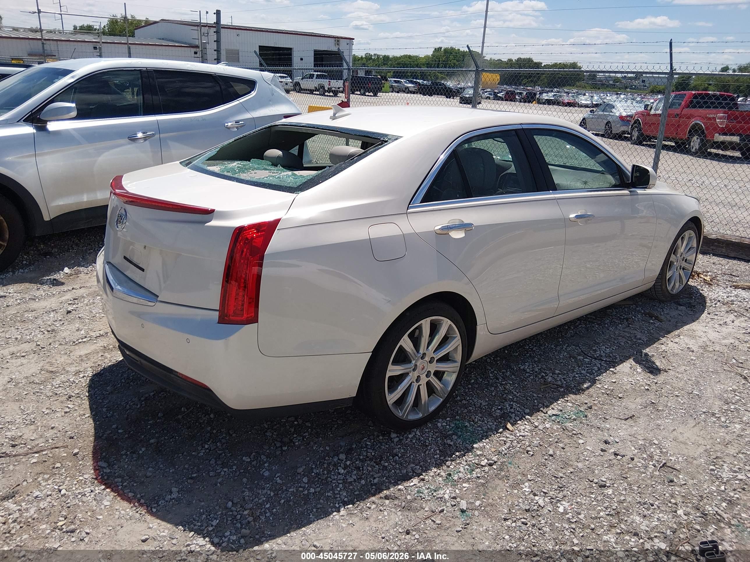 2013 Cadillac Ats Luxury White vin: 1G6AB5RA8D0177735