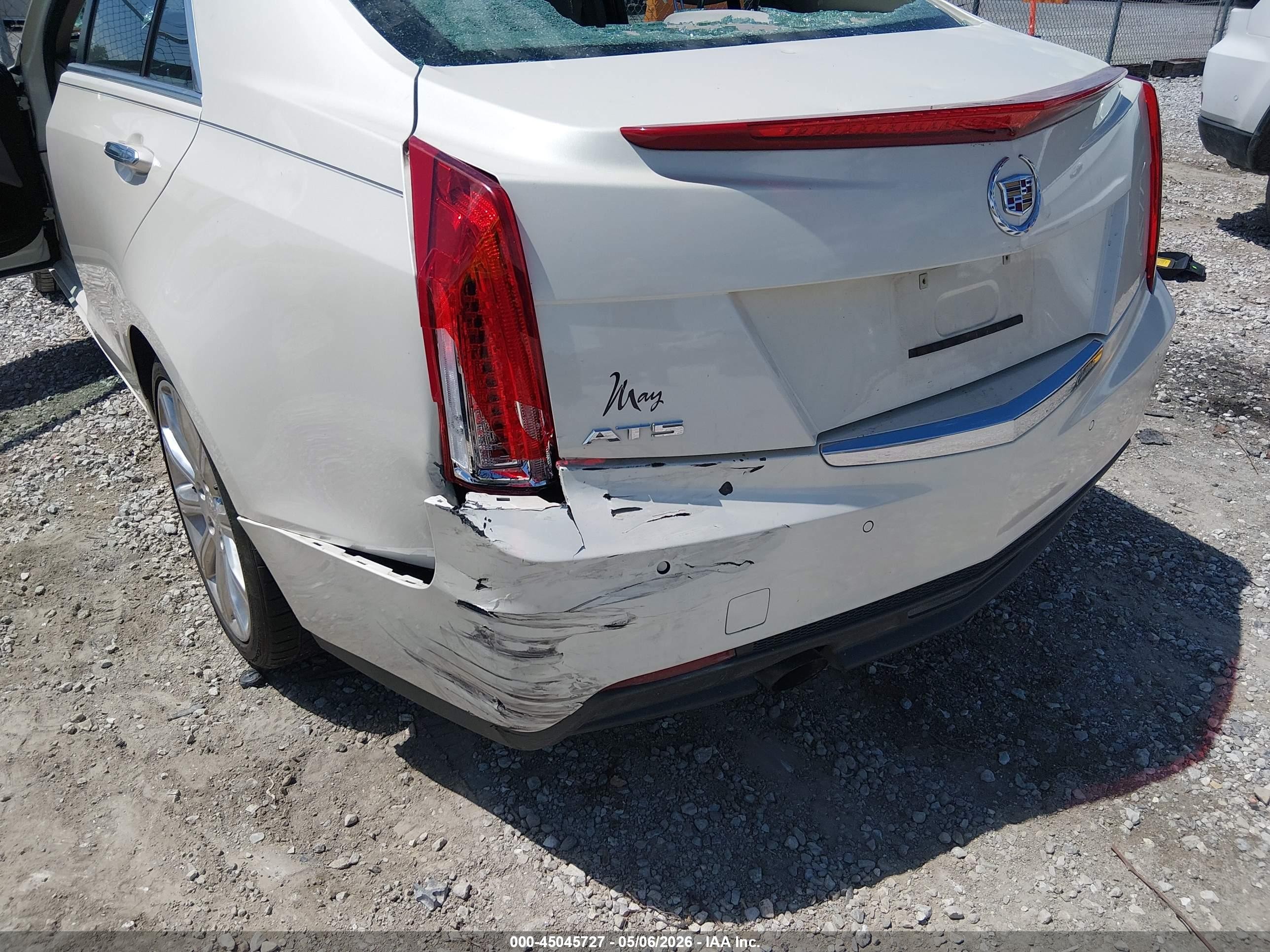 2013 Cadillac Ats Luxury White vin: 1G6AB5RA8D0177735