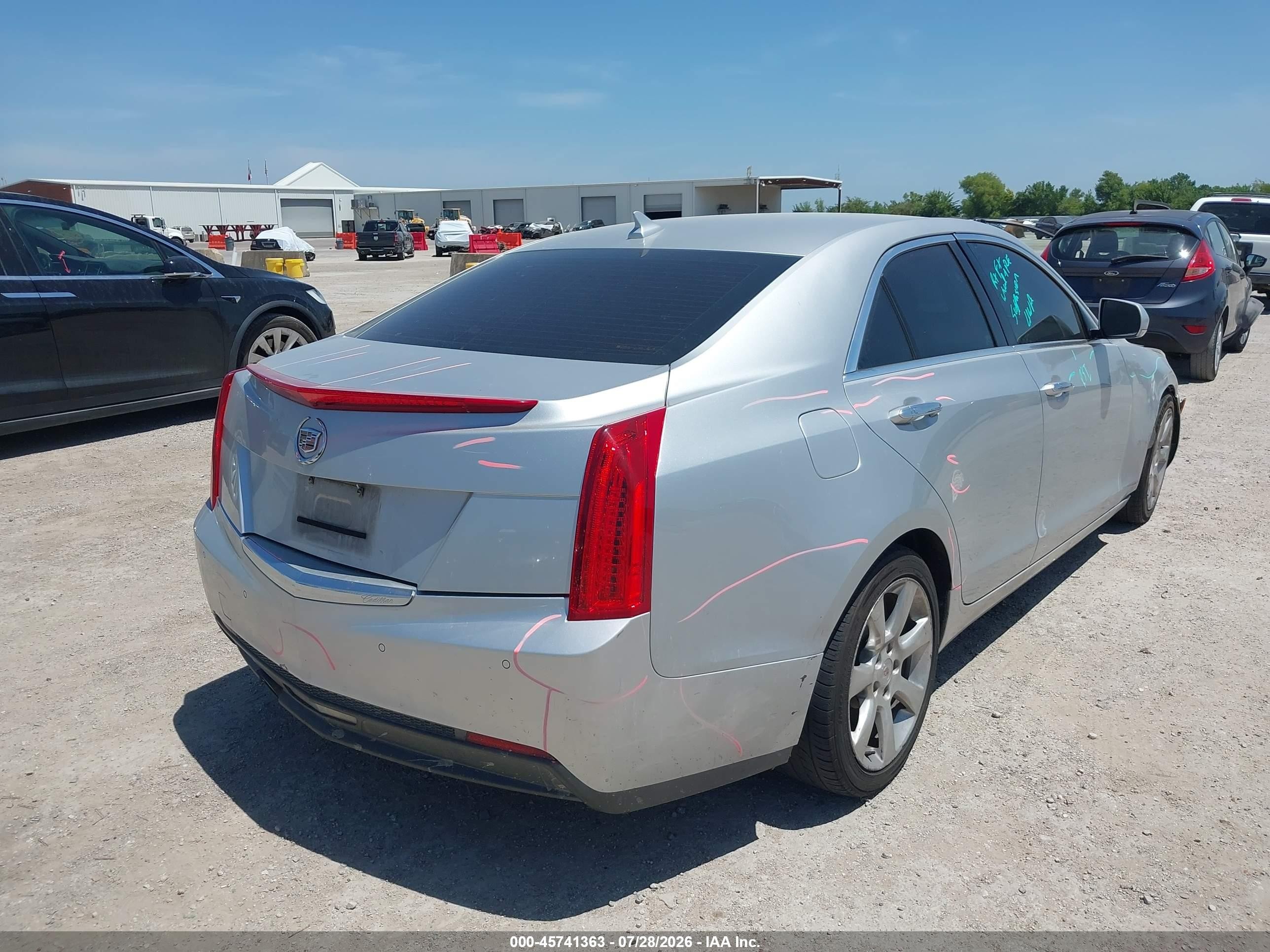 2013 Cadillac Ats Luxury Silver vin: 1G6AB5RA9D0128494