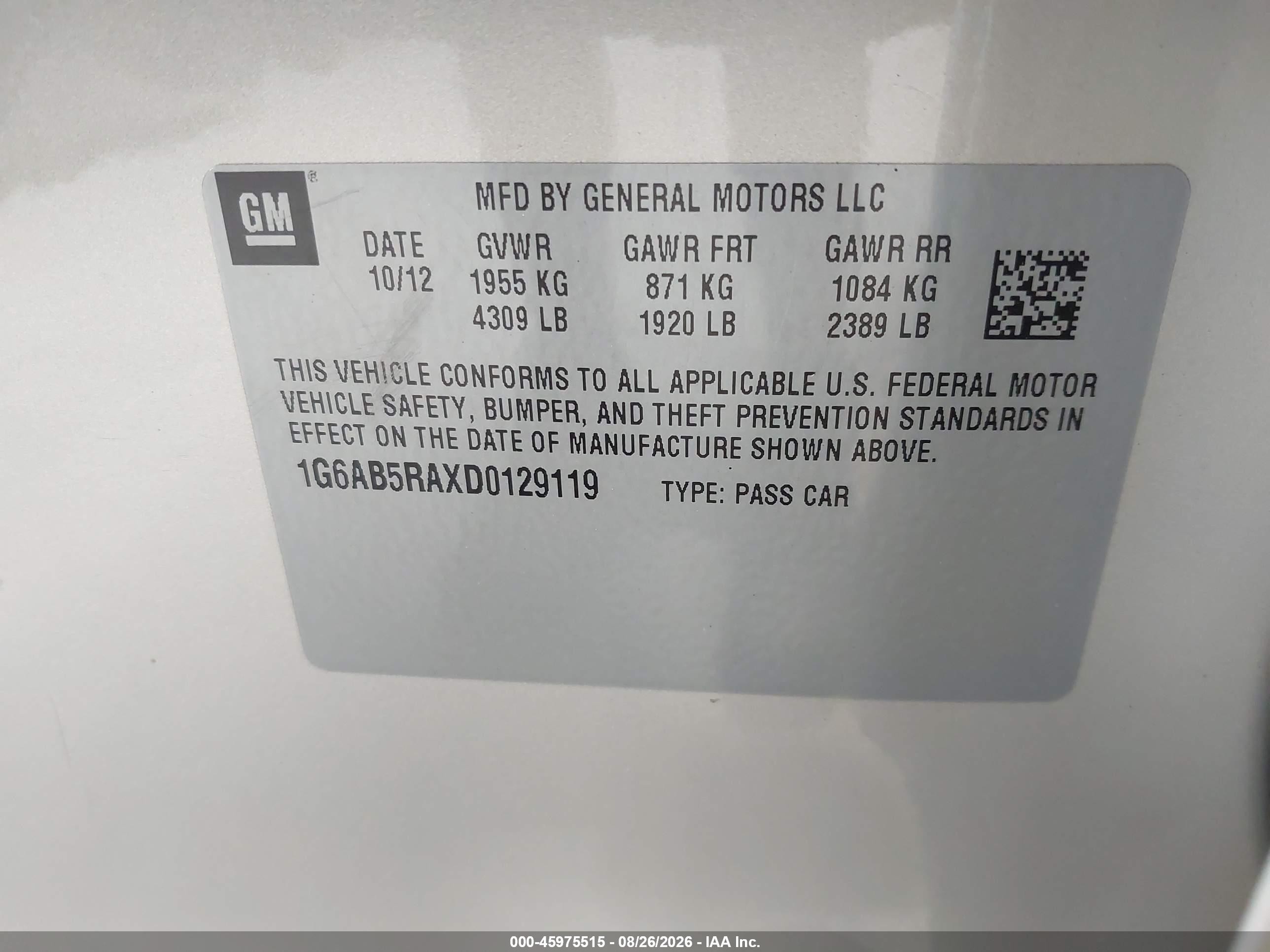 2013 Cadillac Ats Luxury Gold vin: 1G6AB5RAXD0129119