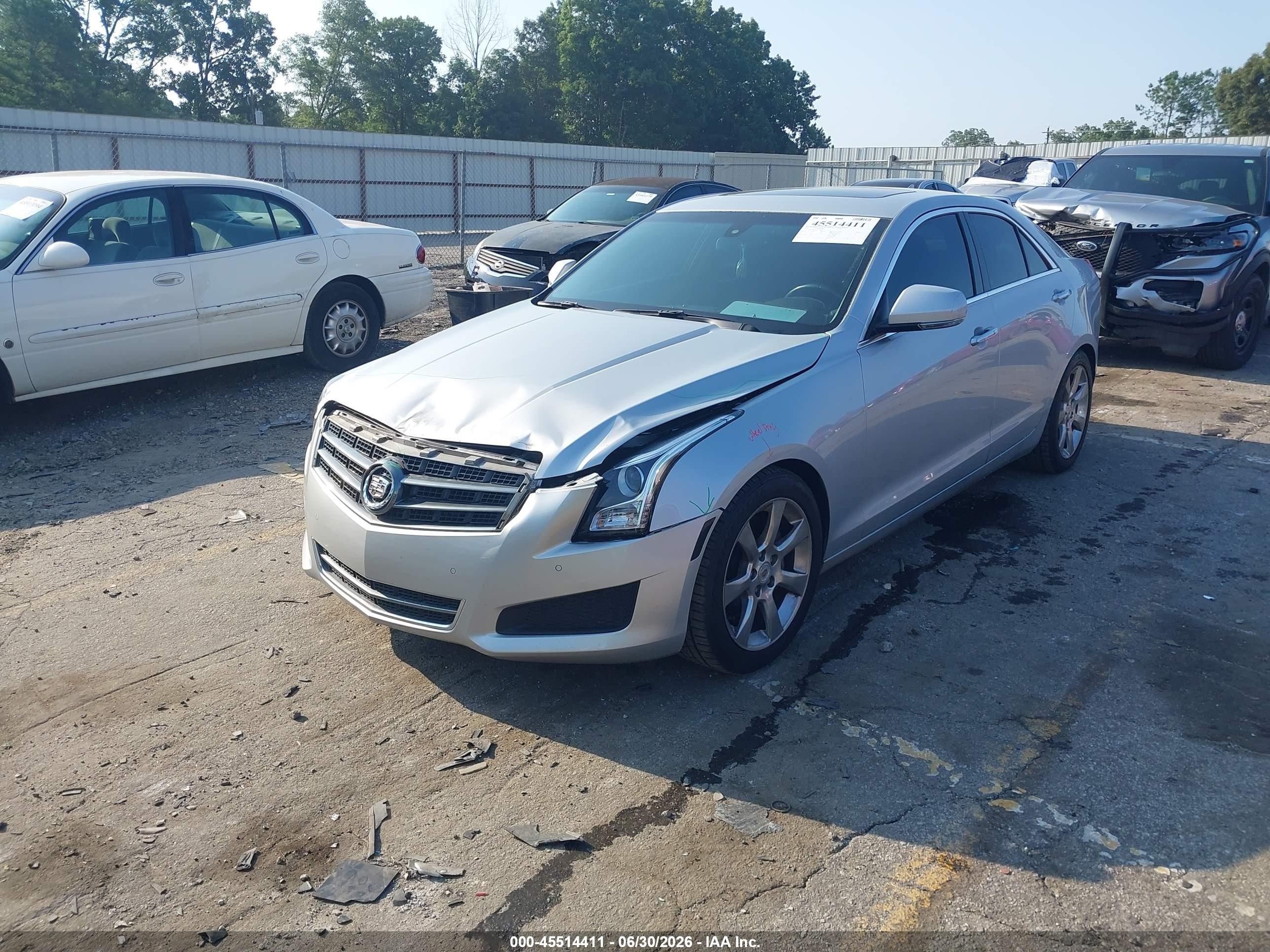 2013 Cadillac Ats Luxury Silver vin: 1G6AB5RAXD0178854