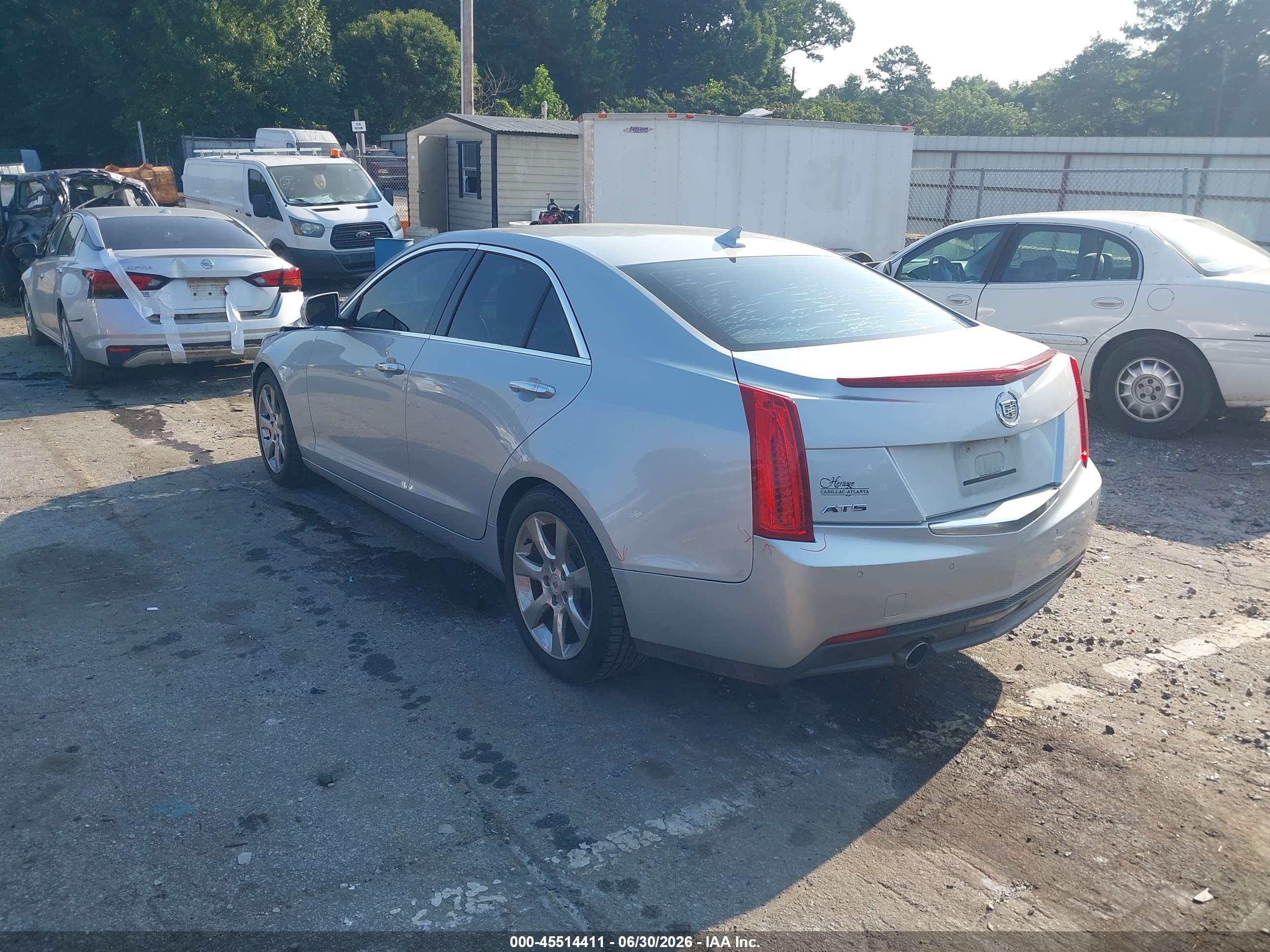 2013 Cadillac Ats Luxury Silver vin: 1G6AB5RAXD0178854