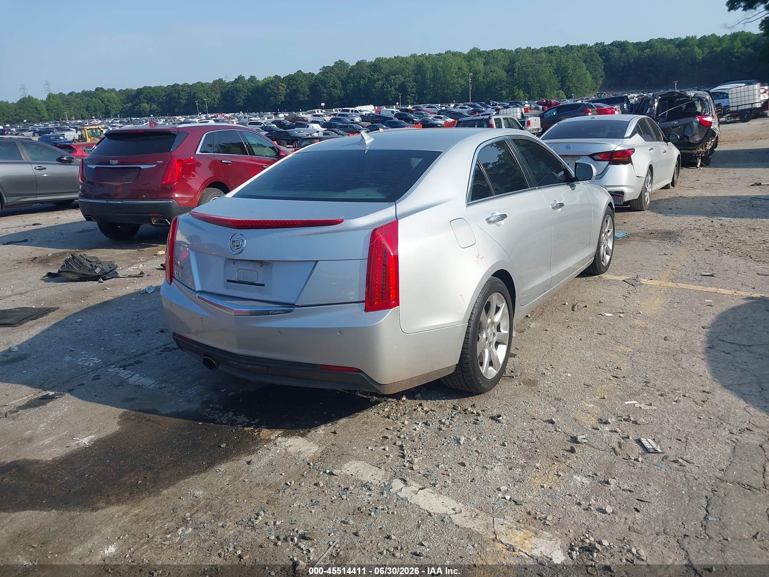 2013 Cadillac Ats Luxury Silver vin: 1G6AB5RAXD0178854